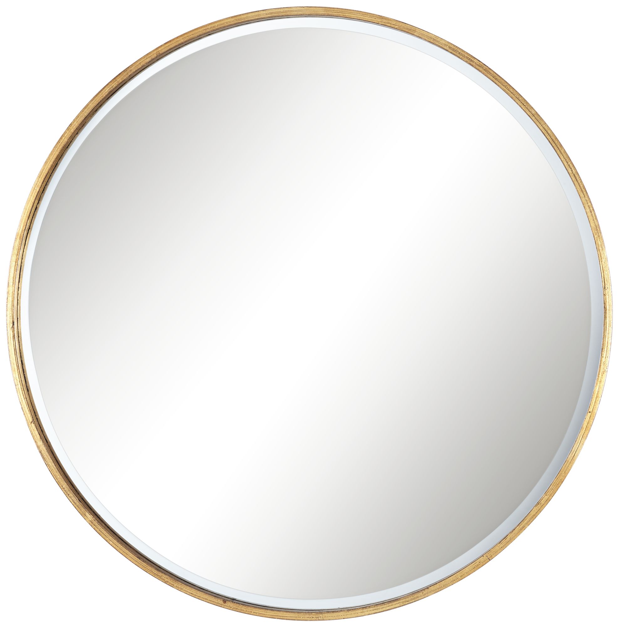 Mayfair Antique Gold 34" Round Wall Mirror 8R190 Lamps Plus