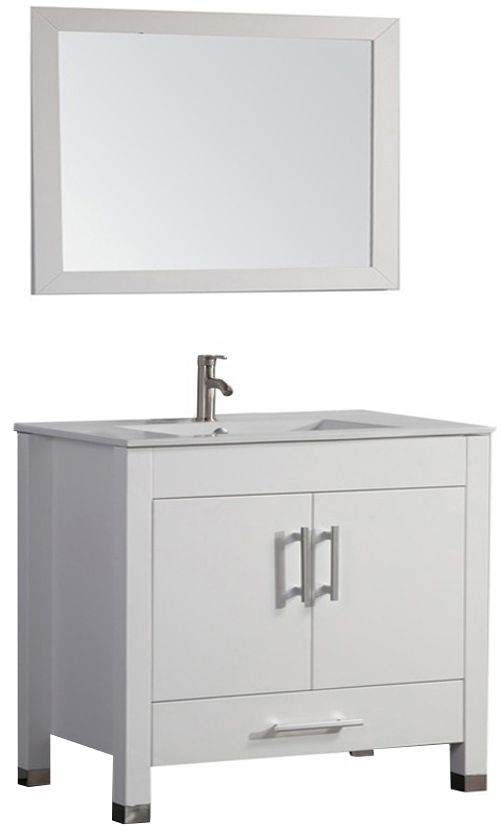 Bathroom Sink And Mirror Set