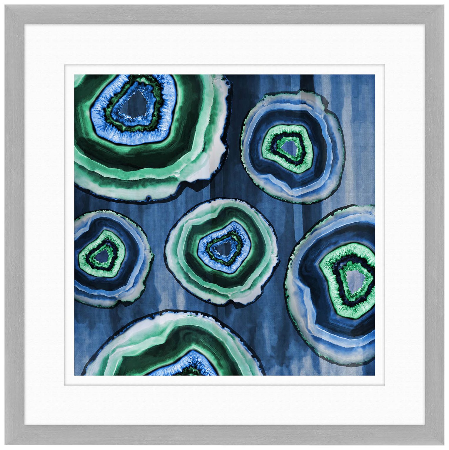 Geodes II 24" Square Framed Giclee Wall Art 8T956 Lamps Plus