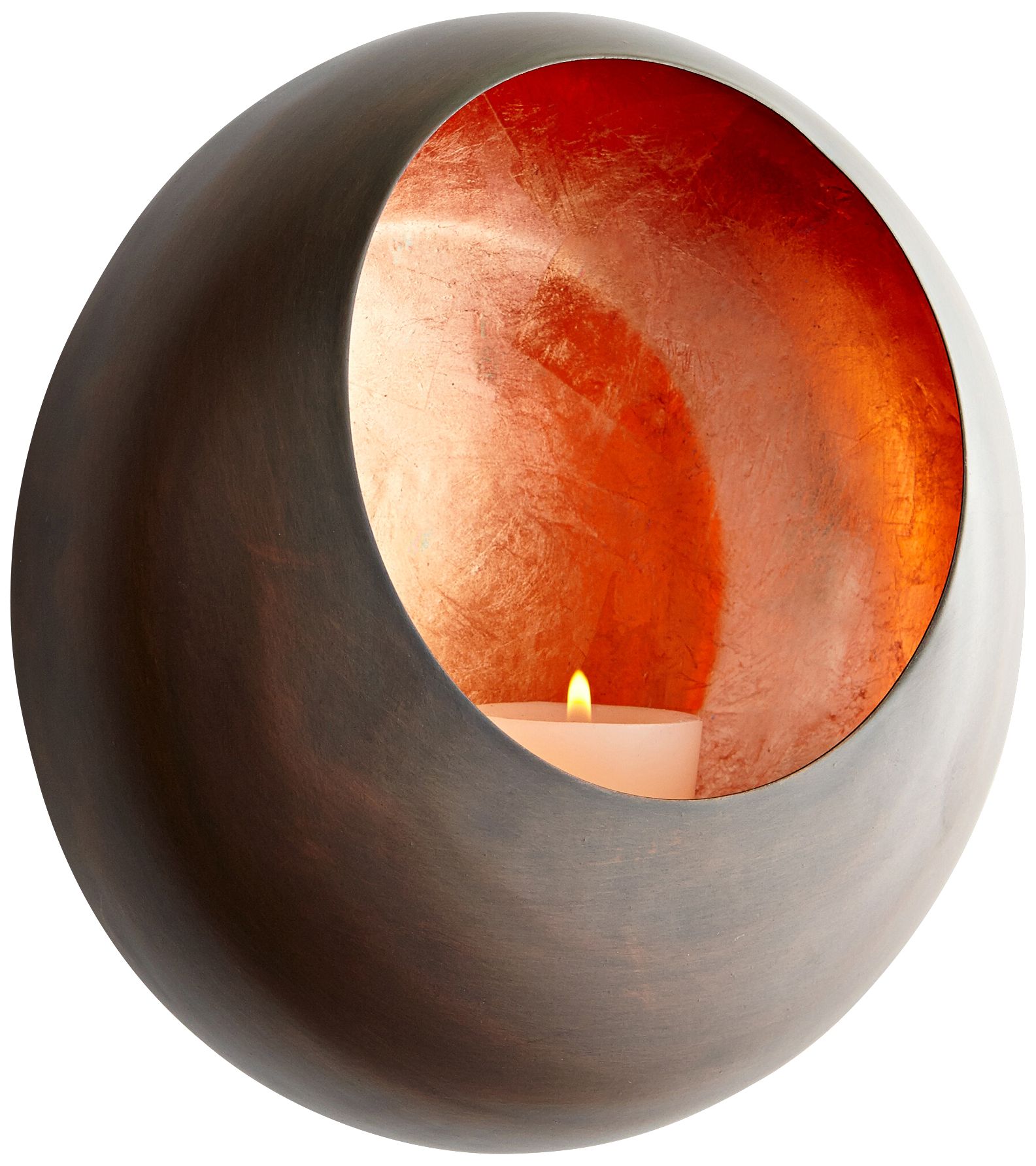 Aeneas Large Round Iron Votive Candle Holder 8V729 Lamps Plus