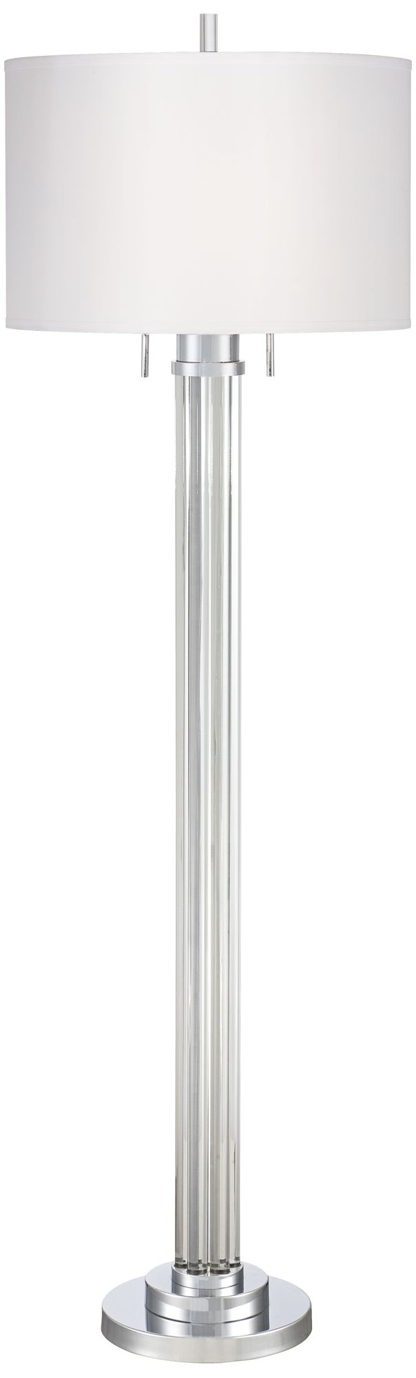 Possini Euro Cadence Crystal Column Floor Lamp 8W403 Lamps Plus