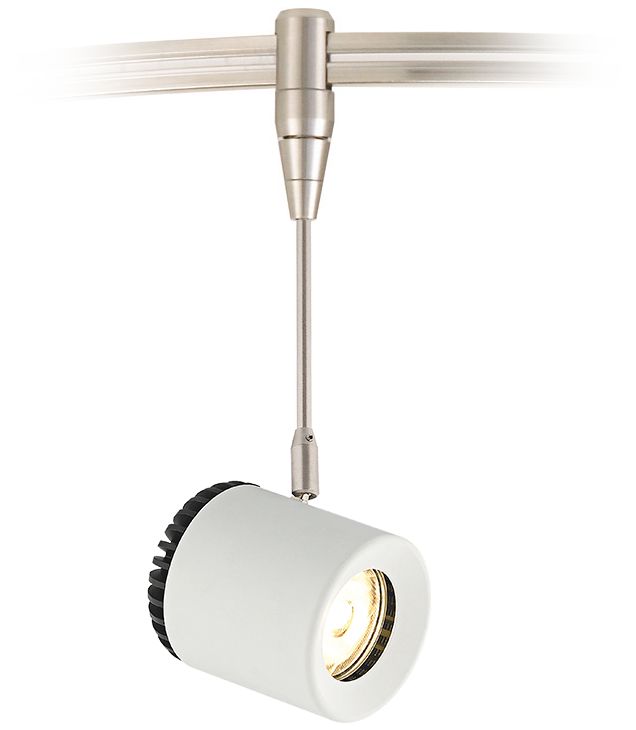Tech Lighting Burk 3 1/2" Wide White Monorail LED Track Head 8X516