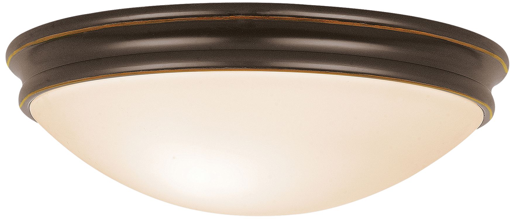 Atom 12 1/2" Wide OilRubbed Bronze Round Ceiling Light 90J38