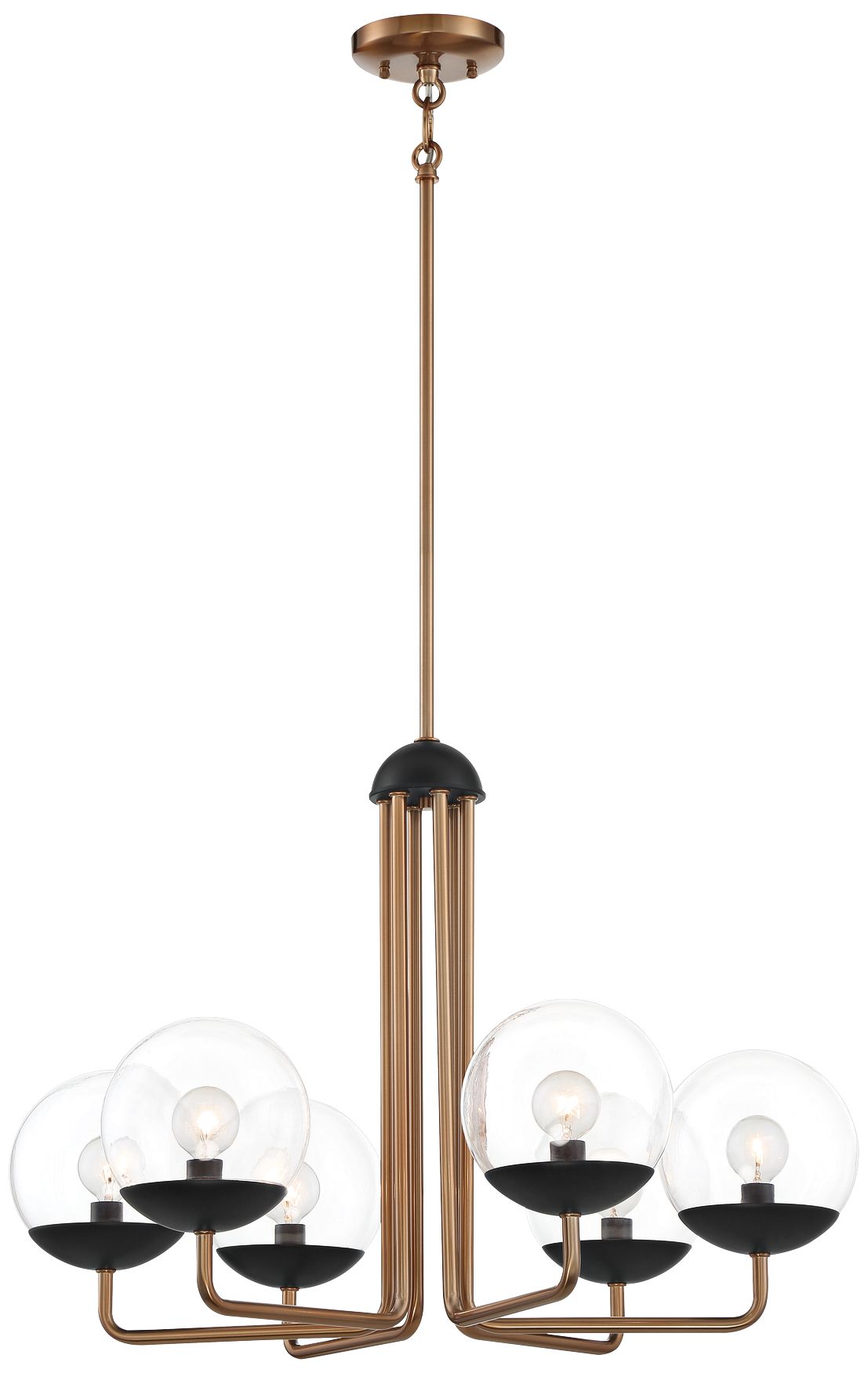 Kovacs Outer Limits 20" Wide Painted Bronze 6Light Chandelier