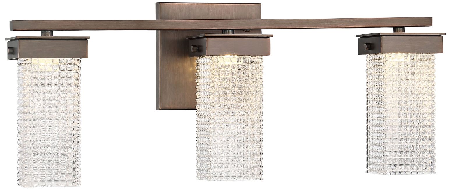 Dewberry Lane 19 3/4" Wide 3Light Dark Bronze LED Bath Light 91H32