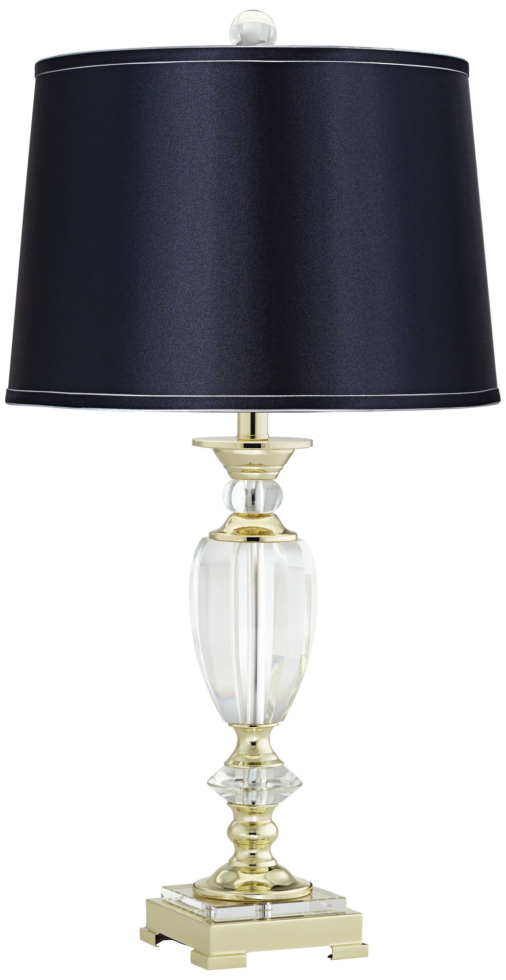 Vienna Full Spectrum Crystal Table Lamp with Navy Shade 91T53