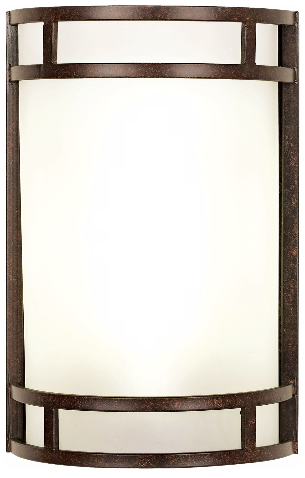 Mira 18" High Bronze Metal Curved Wall Sconce w/ Glass Shade 92W91