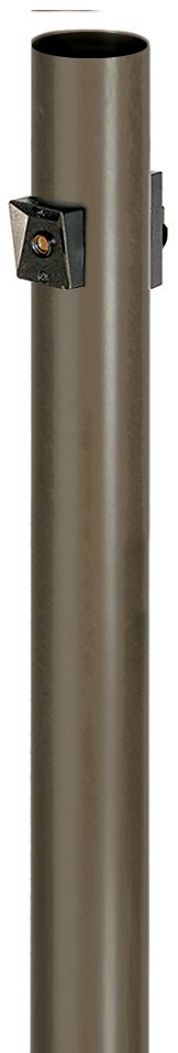 Bronze 96" High Outlet DusktoDawn Direct Burial Lamp Post 93R41
