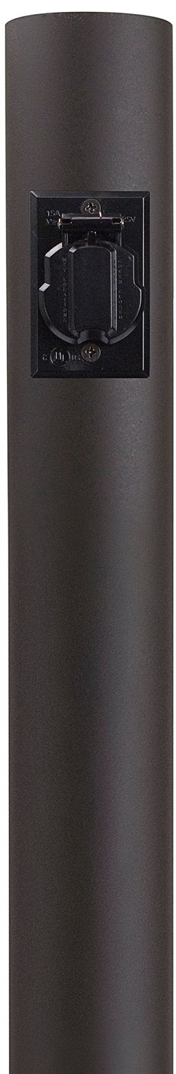 Bronze 96" High Outdoor Direct Burial Lamp Post with