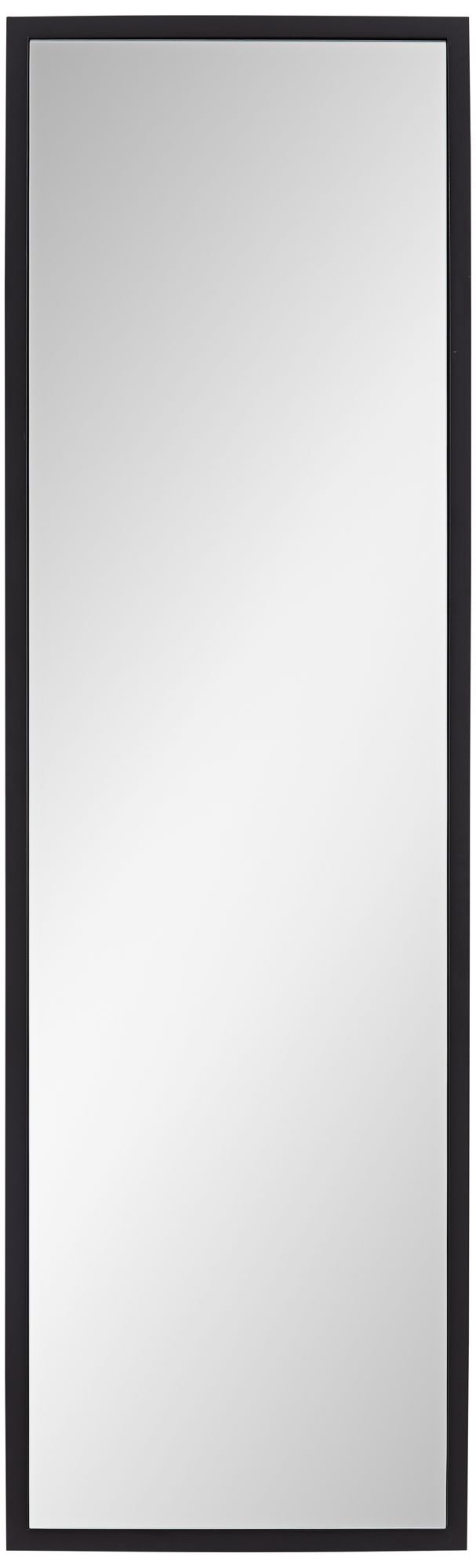 Eton Black 18" x 60" Rectangular Thin Framed Wall Mirror 94R76