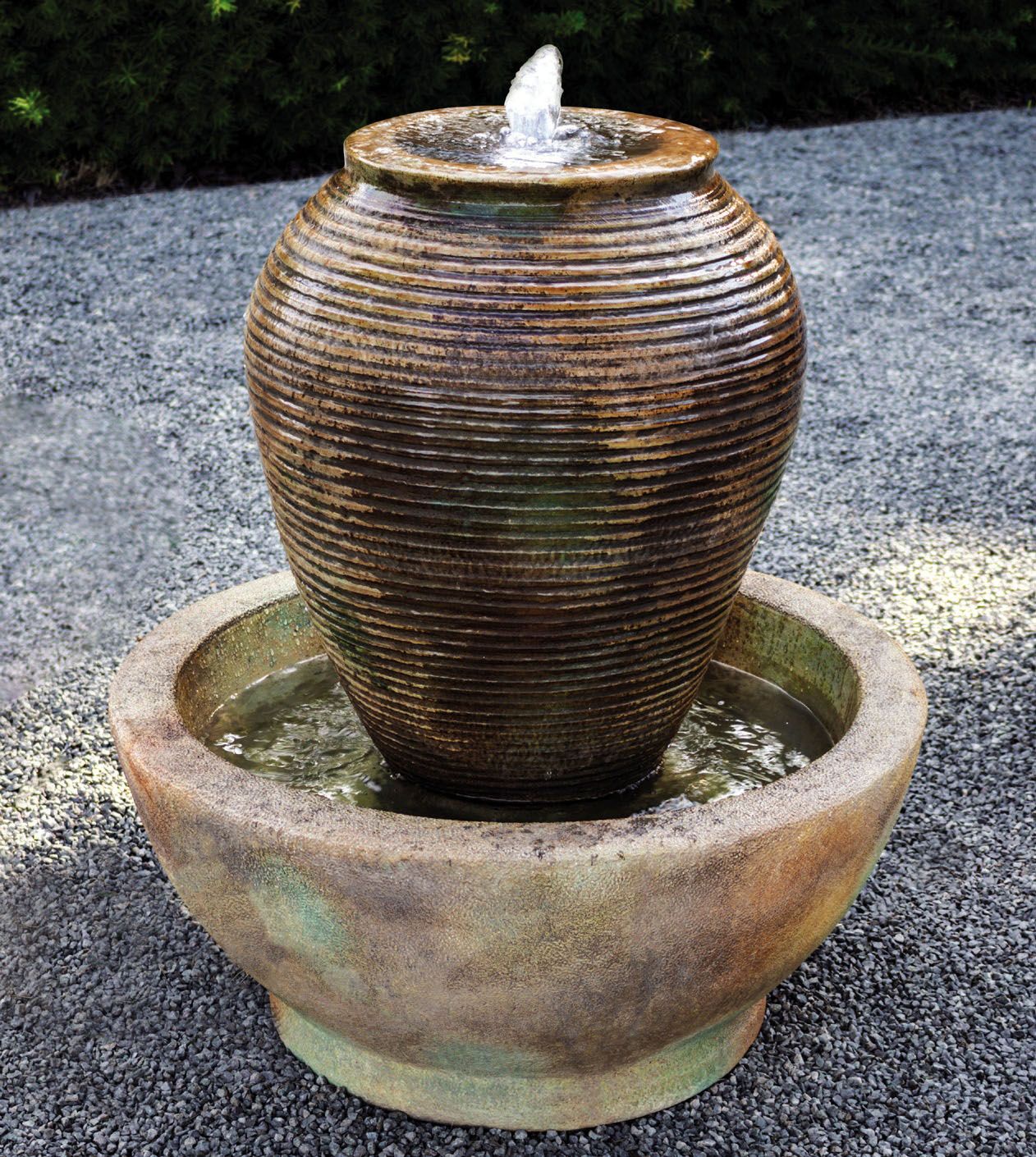 Shimmering Urn 33 1/2" High Relic Nebbia LED Outdoor Fountain 95M03