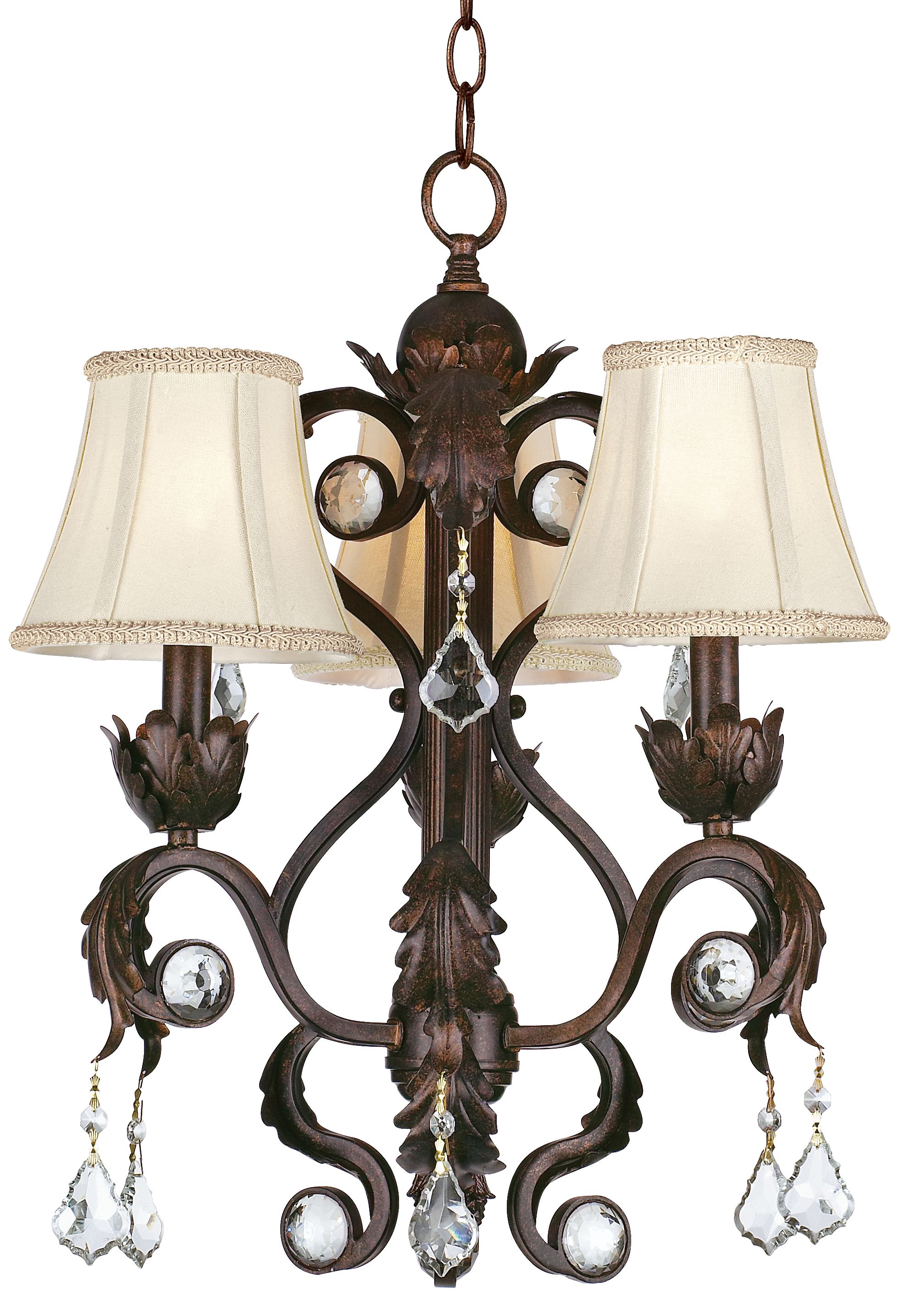 Kathy Ireland Ramas de Luces Bronze 17" Wide Chandelier 97436