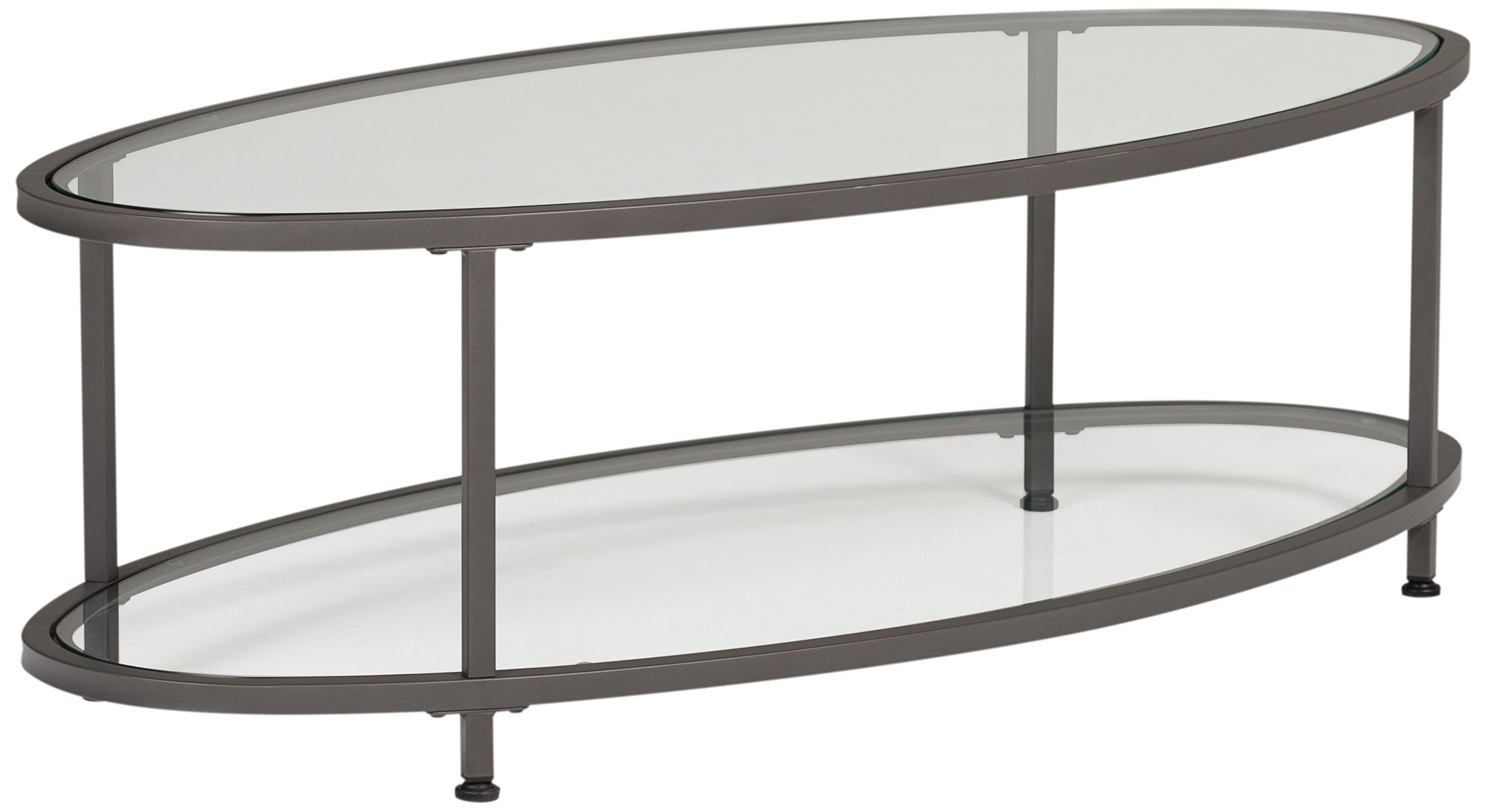Glass And Pewter Coffee Table Camber 48" Wide Glass and Pewter Oval Coffee Table 98R25 Lamps Plus