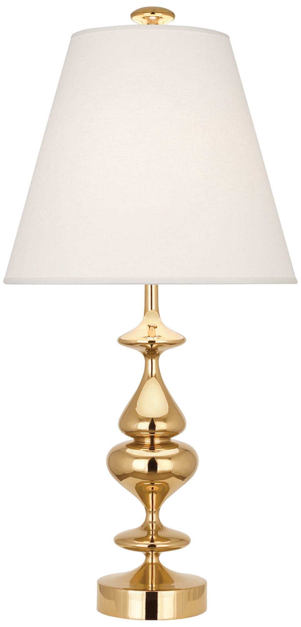 Jonathan Adler Hollywood Polished Brass Metal Table Lamp 98T68