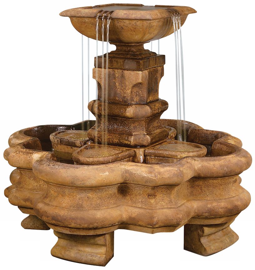 Henri Studio 43" High Classic Planter Pillar Fountain 99772 Lamps Plus