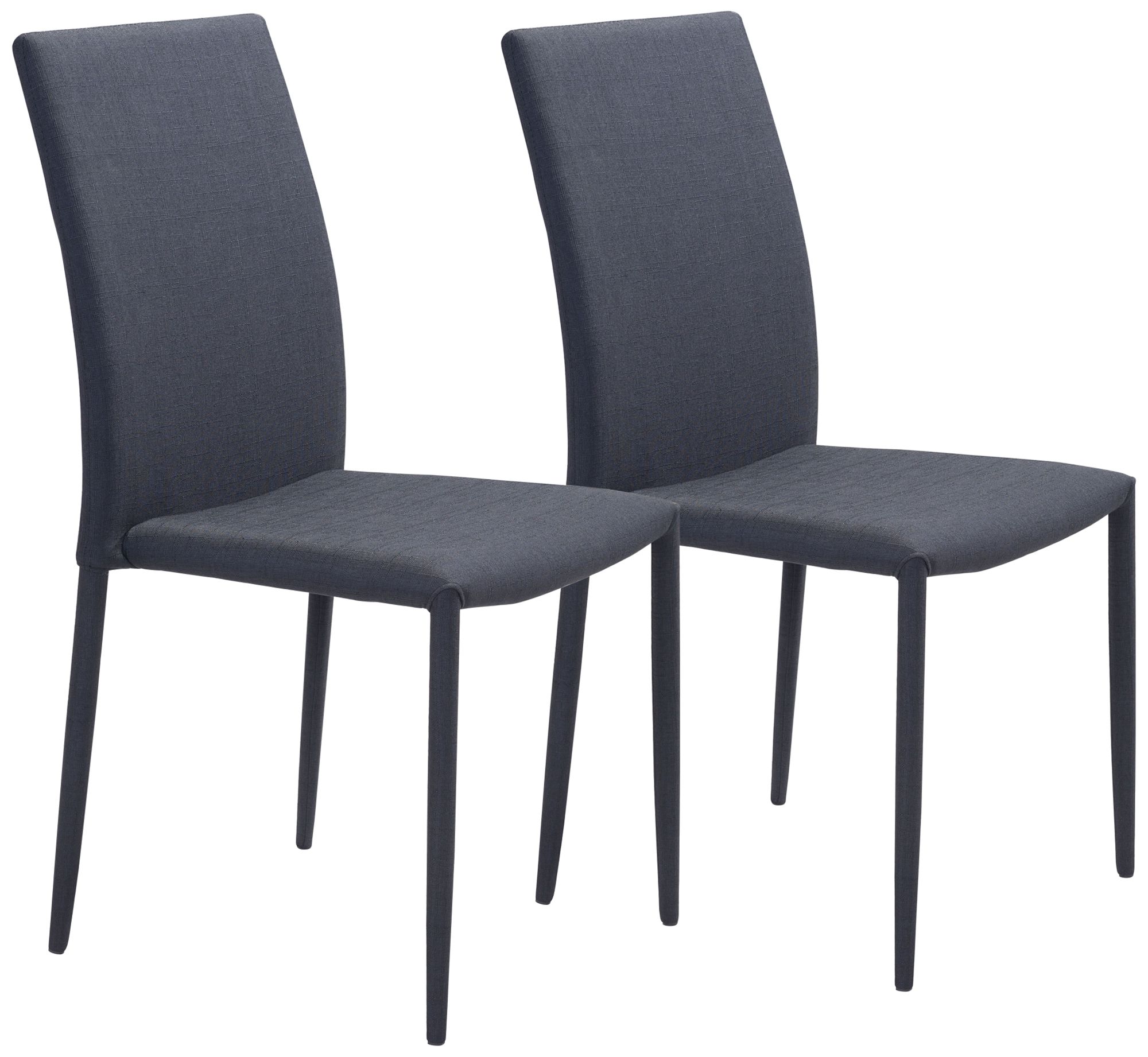 Black Fabric Dining Room Chairs Zuo Confidence Black Fabric Dining Chairs Set of 4 99H72 Lamps Plus