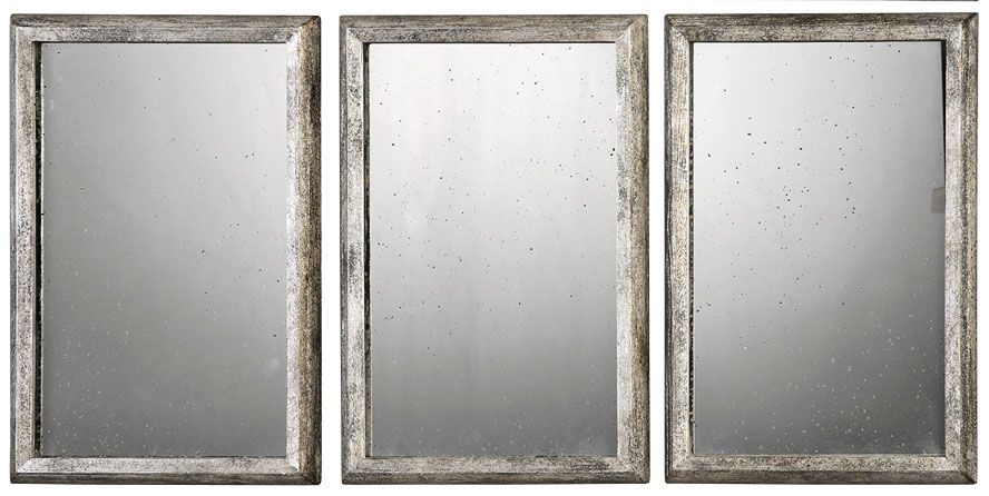 Set Of 3 Wall Mirrors Silver Shop for mirror sets in wall mirrors