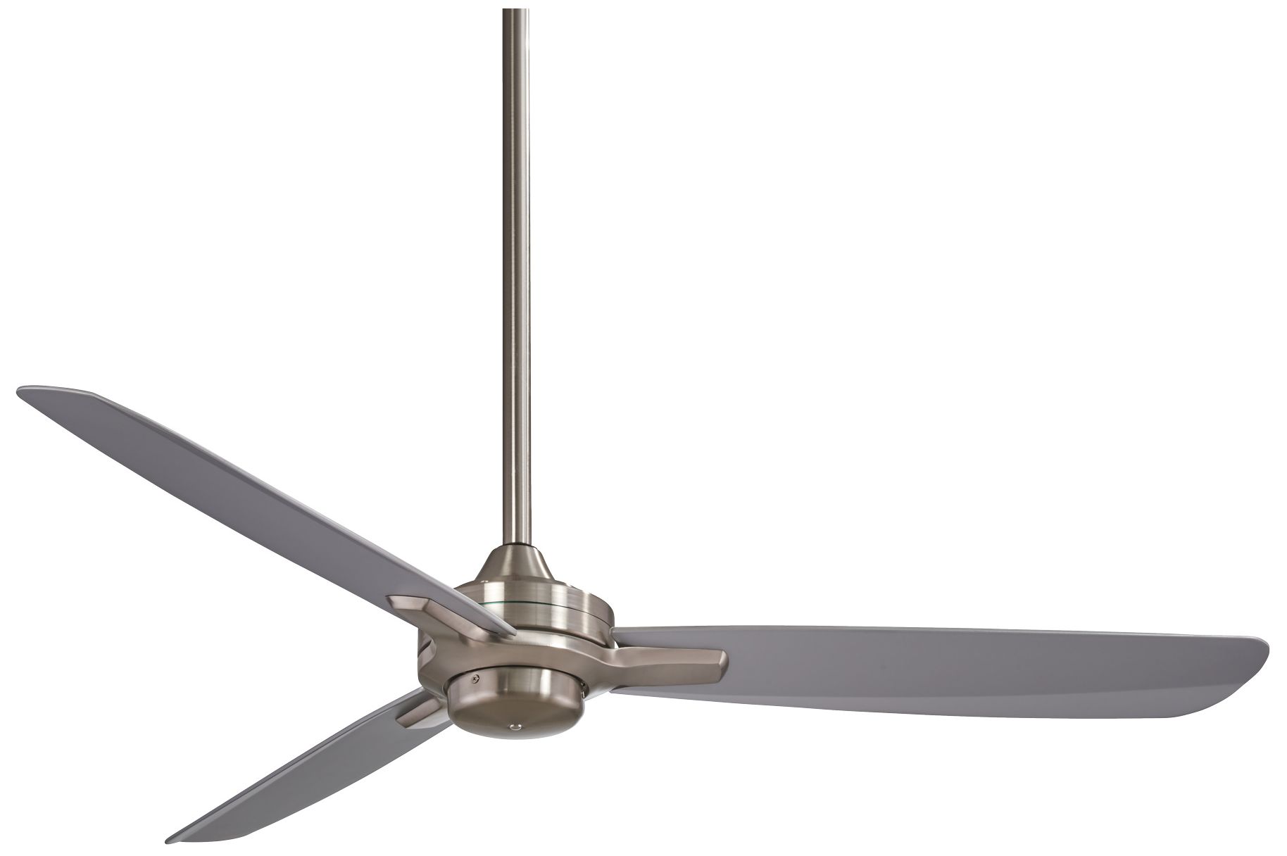 52" Minka Aire Rudolph Nickel Silver Ceiling Fan with Wall Control
