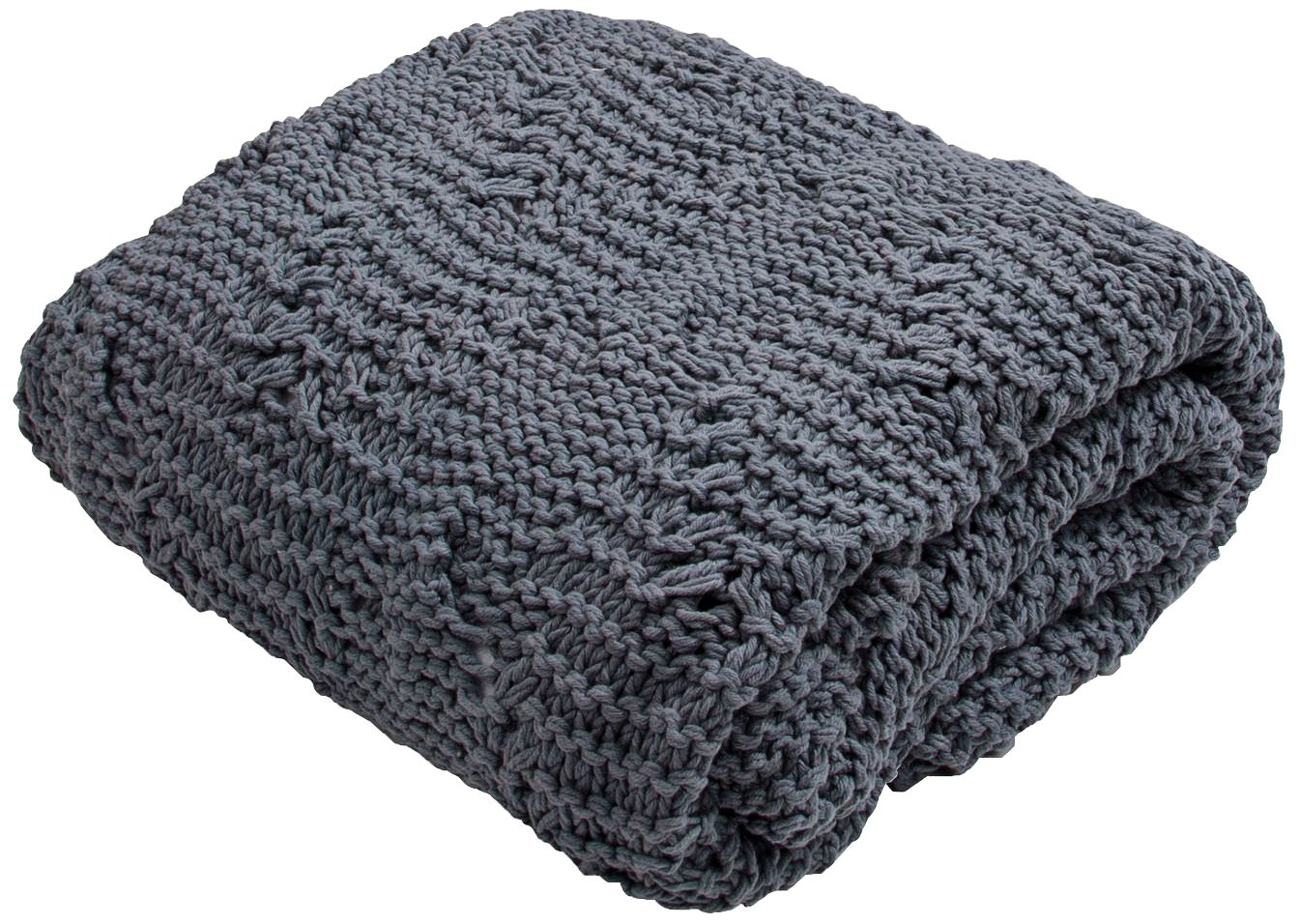 Jaipur Serin Dark Gray Cotton Throw Blanket 9H877 Lamps Plus