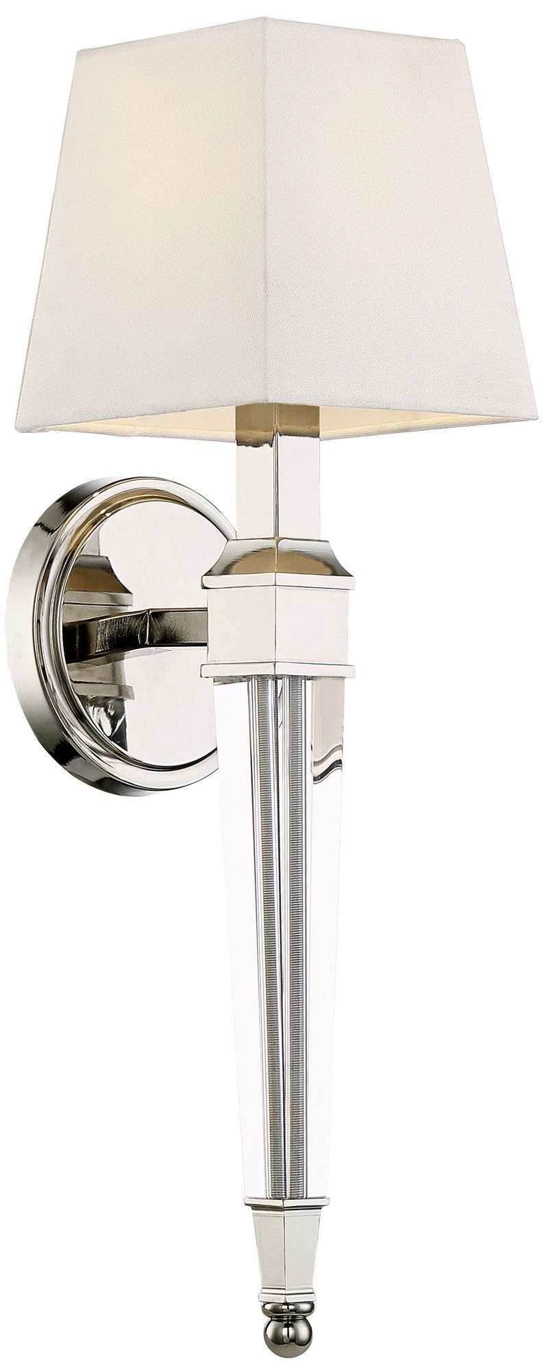 Possini Euro Irene 20 3/4" High Polished Nickel Wall Sconce 9K031