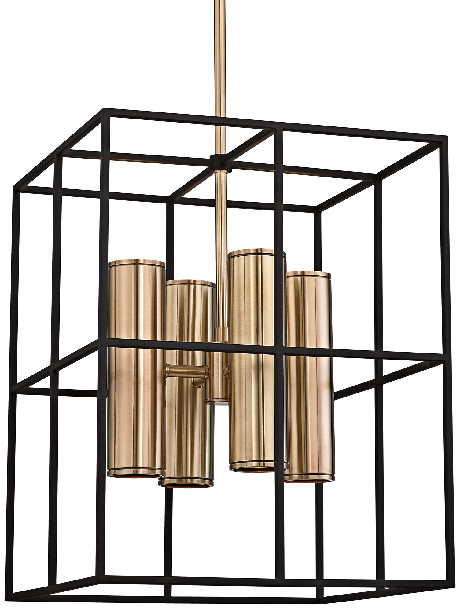 Lagrange 18" Wide Aged Brass and Black Pendant Light 9M217 Lamps Plus