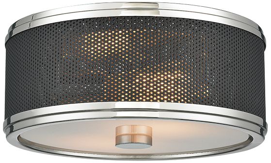 Hudson Valley Fraser 11" Wide Polished Nickel Ceiling Light 9R041