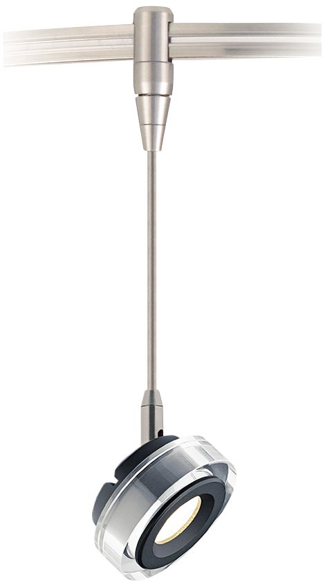 Brim 3" Wide Nickel LED Monorail Track Head 9T013 Lamps Plus