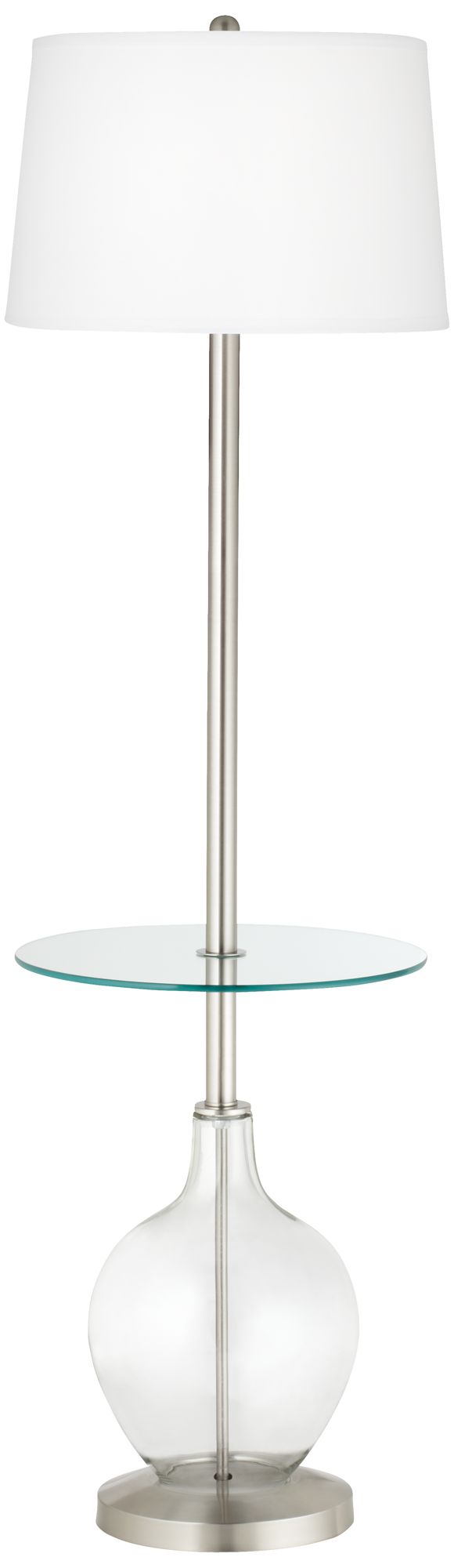 Clear Glass Fillable Ovo Tray Table Floor Lamp 9V243 Lamps Plus