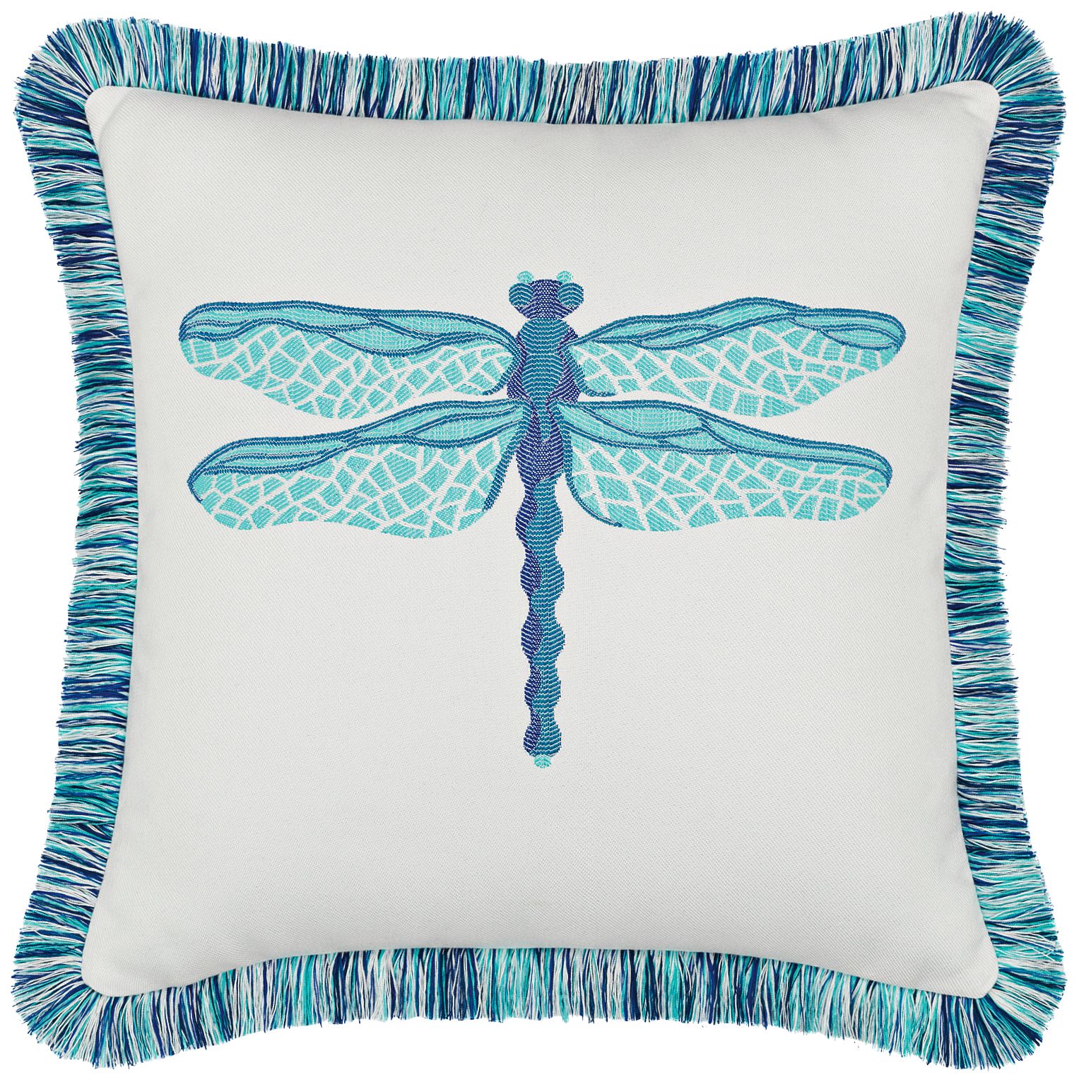 Elaine Smith Dragonfly Pool 20" Square IndoorOutdoor Pillow 9X764