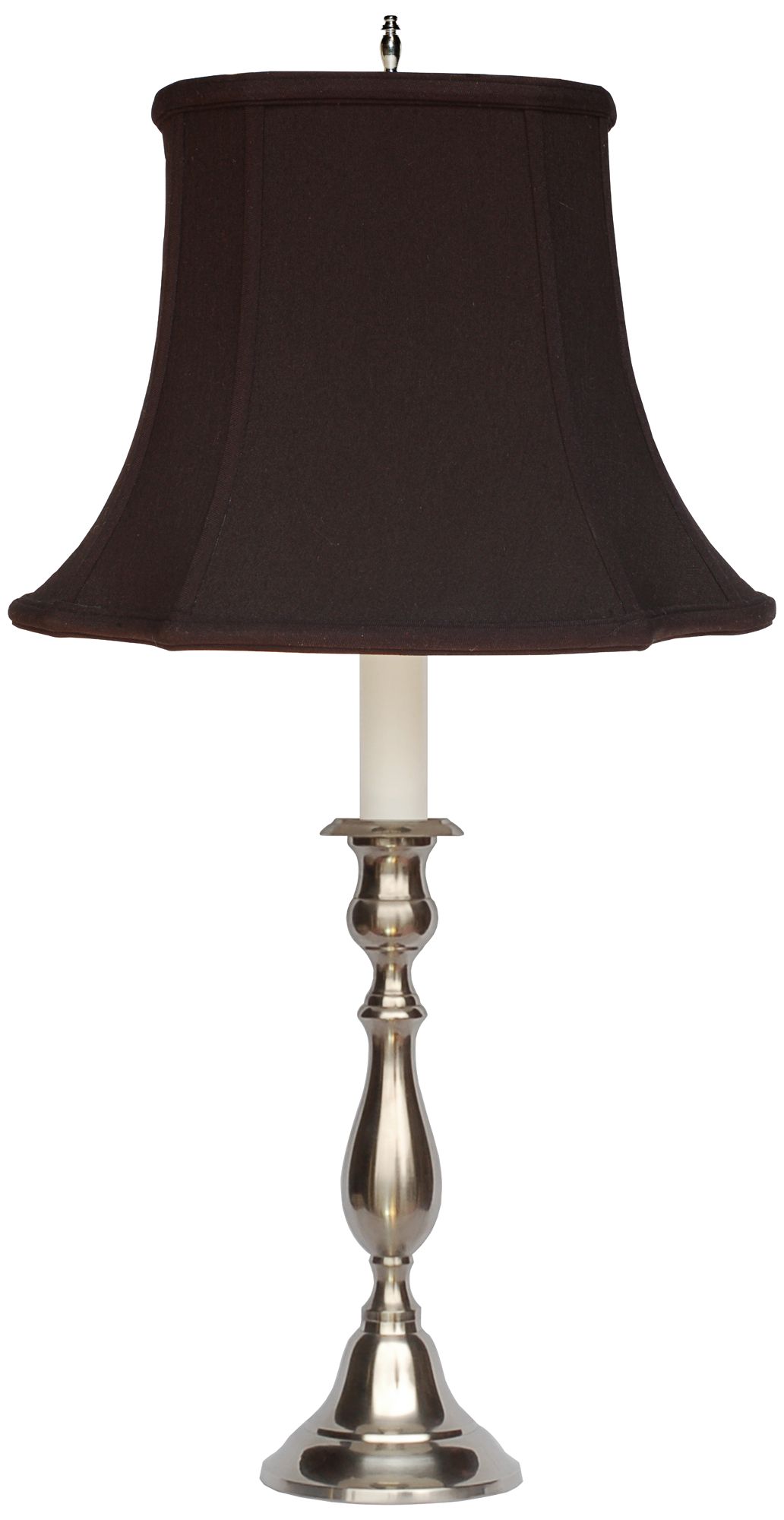 Forty West Nancy Distressed Graywash Candlestick Table Lamp 19P03