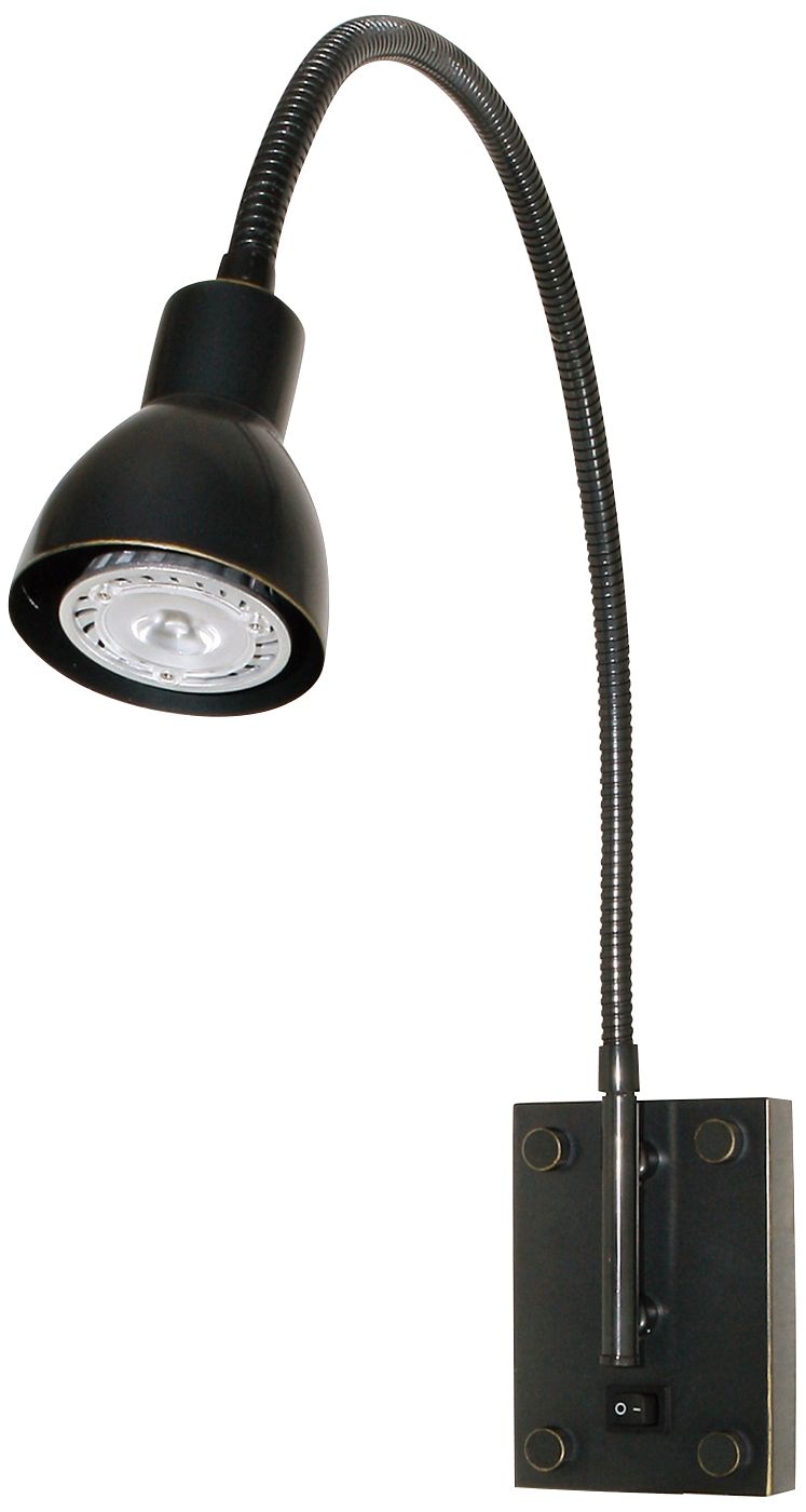 LED Dark Bronze Gooseneck PlugIn Swing Arm H5399 Lamps Plus