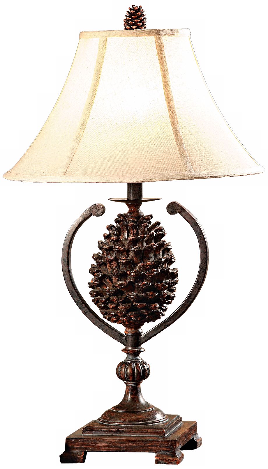 Hunters Walk Pine Cone Table Lamp J1331 Lamps Plus
