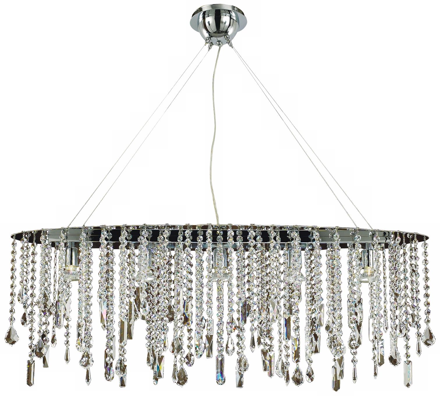 Divine Ice Swarovski Elements 38" Wide Ceiling Pendant Light J8666