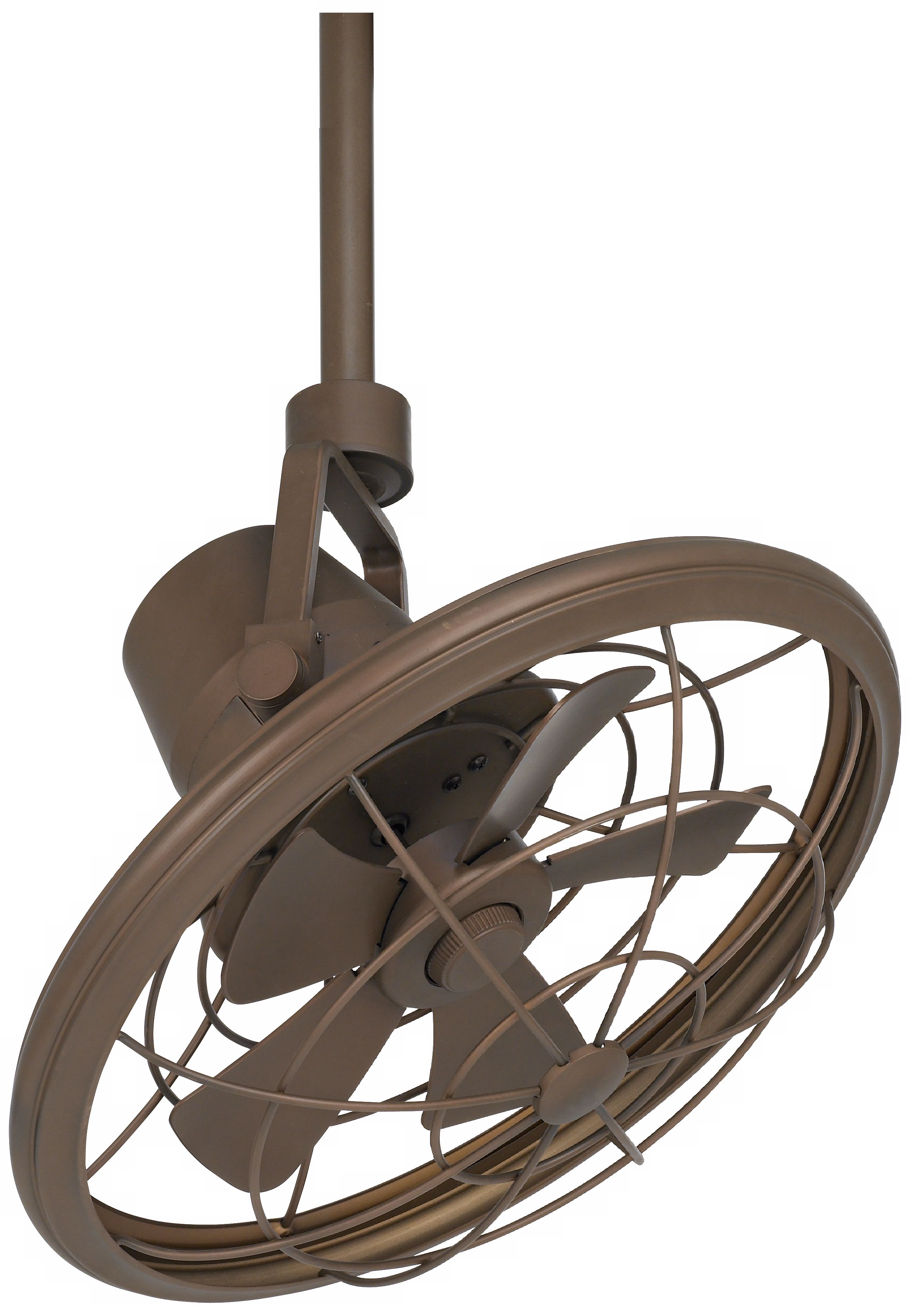 18" Casa Vieja OilRubbed Bronze Damp Location Ceiling Fan N0511