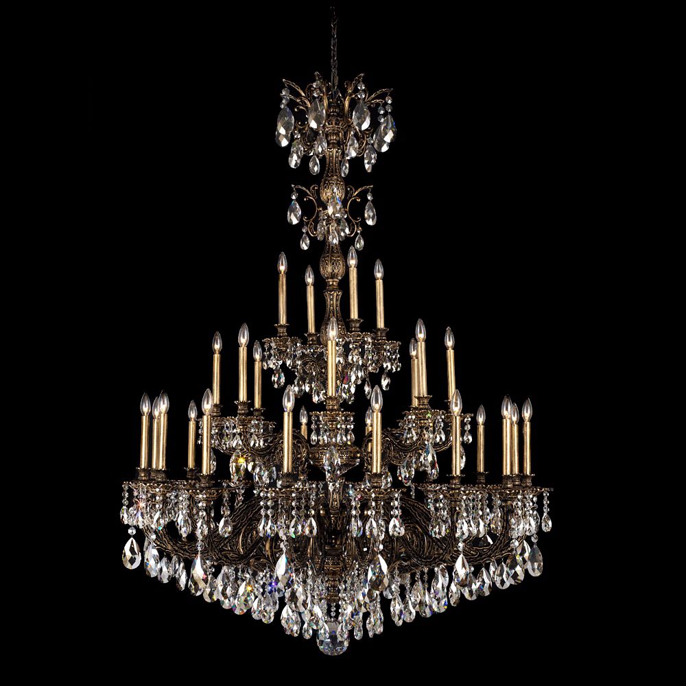 Schonbek Milano 50" Wide Bronze Optic Crystal Chandelier N8061