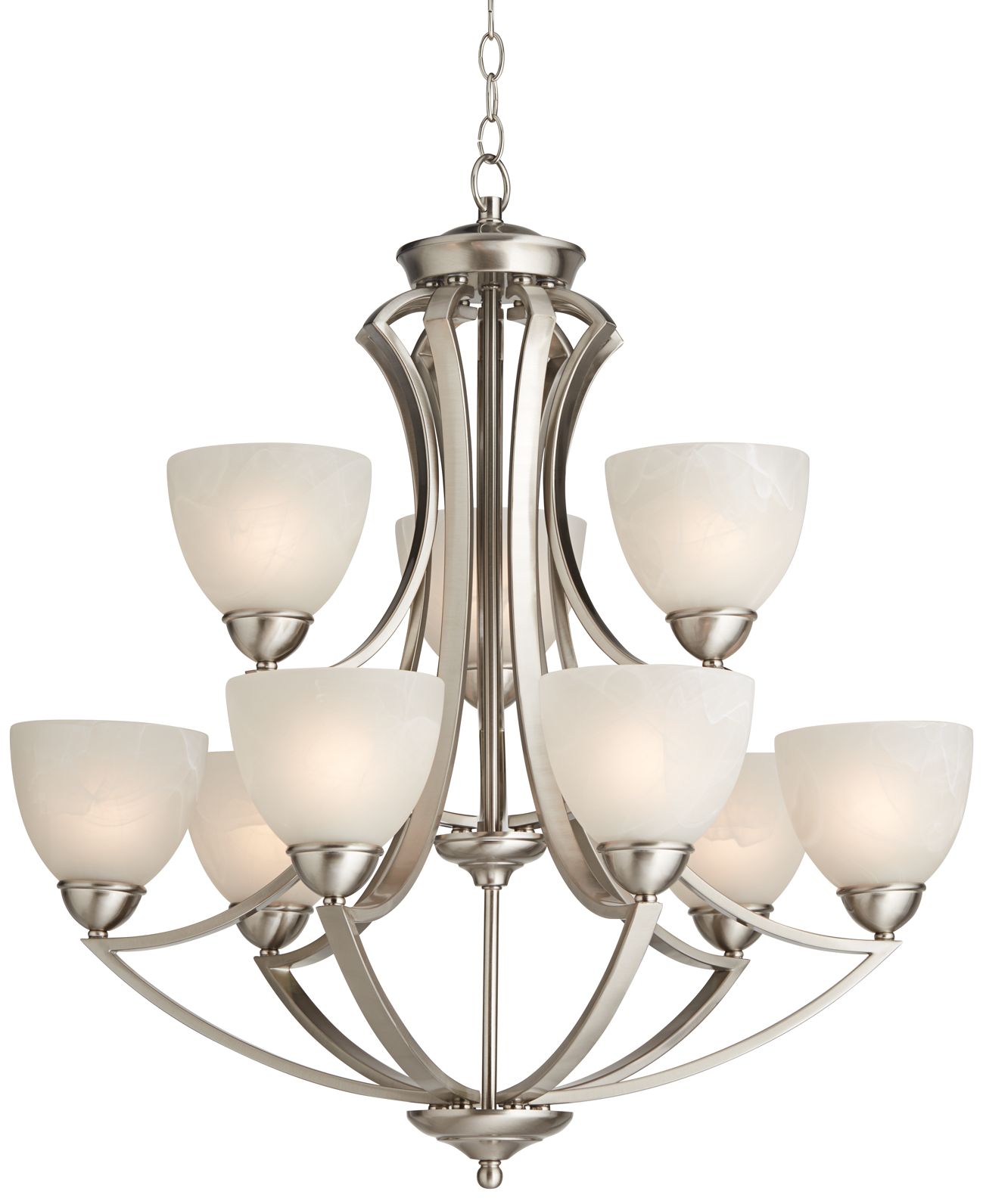 Possini Euro Design Milbury Nine Light 30" Wide Chandelier P0508