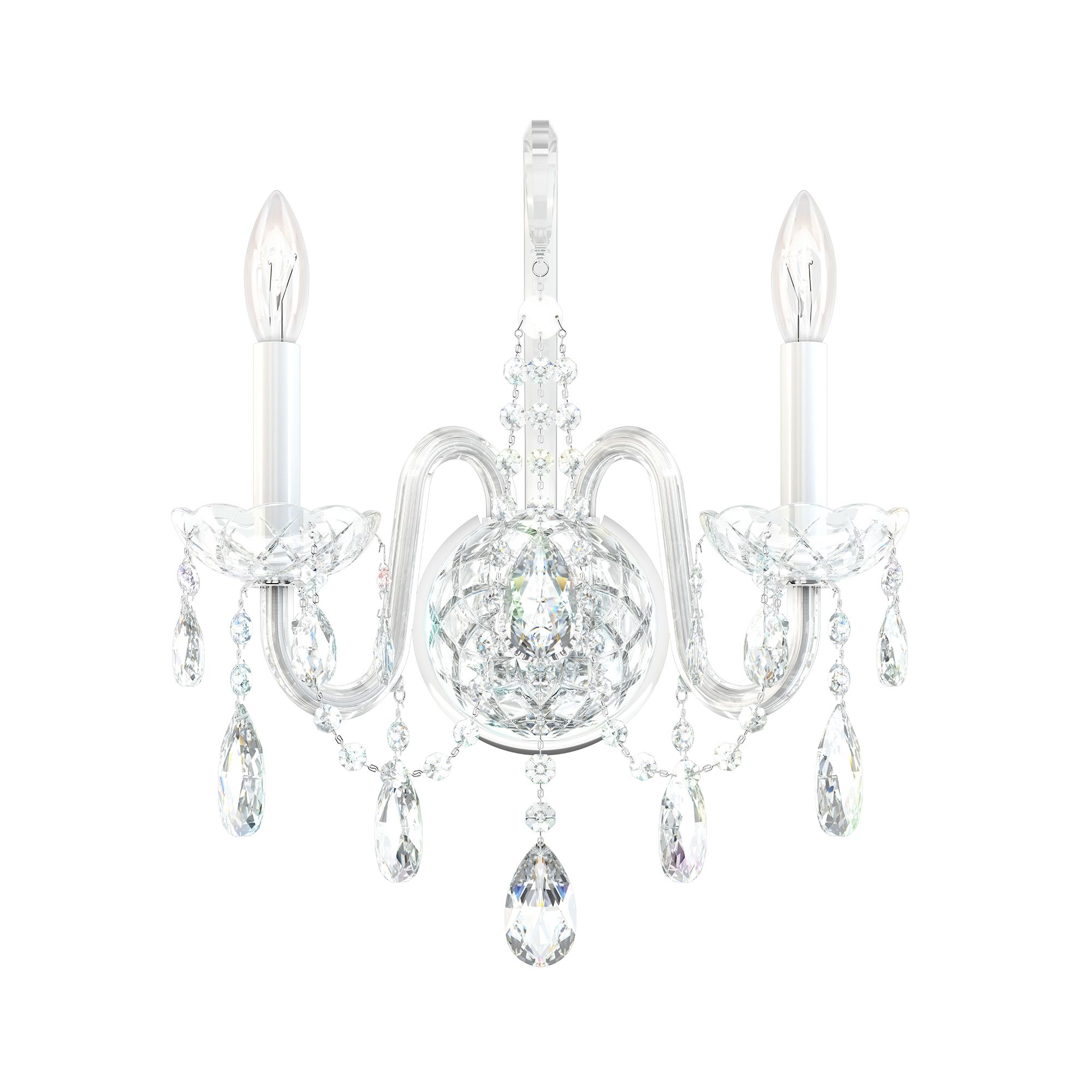 Schonbek Arlington Collection 16" High Crystal Wall Sconce P0738
