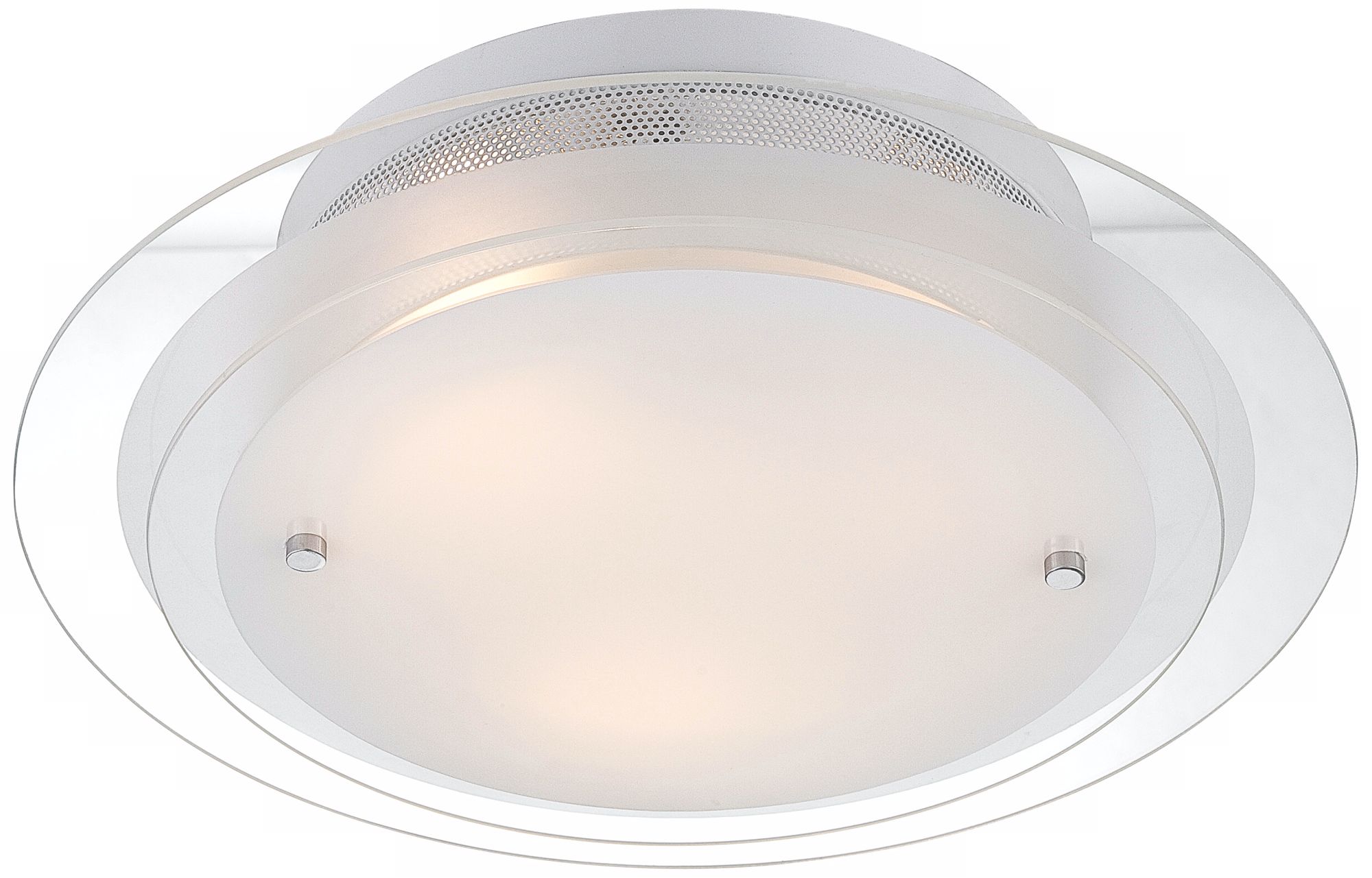 Possini Euro Design 2Tier Glass 15 3/4" Wide Ceiling Light P1329