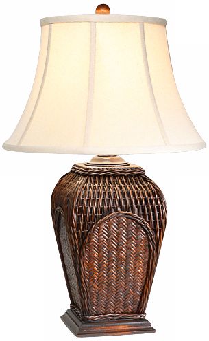 Natural Light Bayside Woven Table Lamp P5248 Lamps Plus