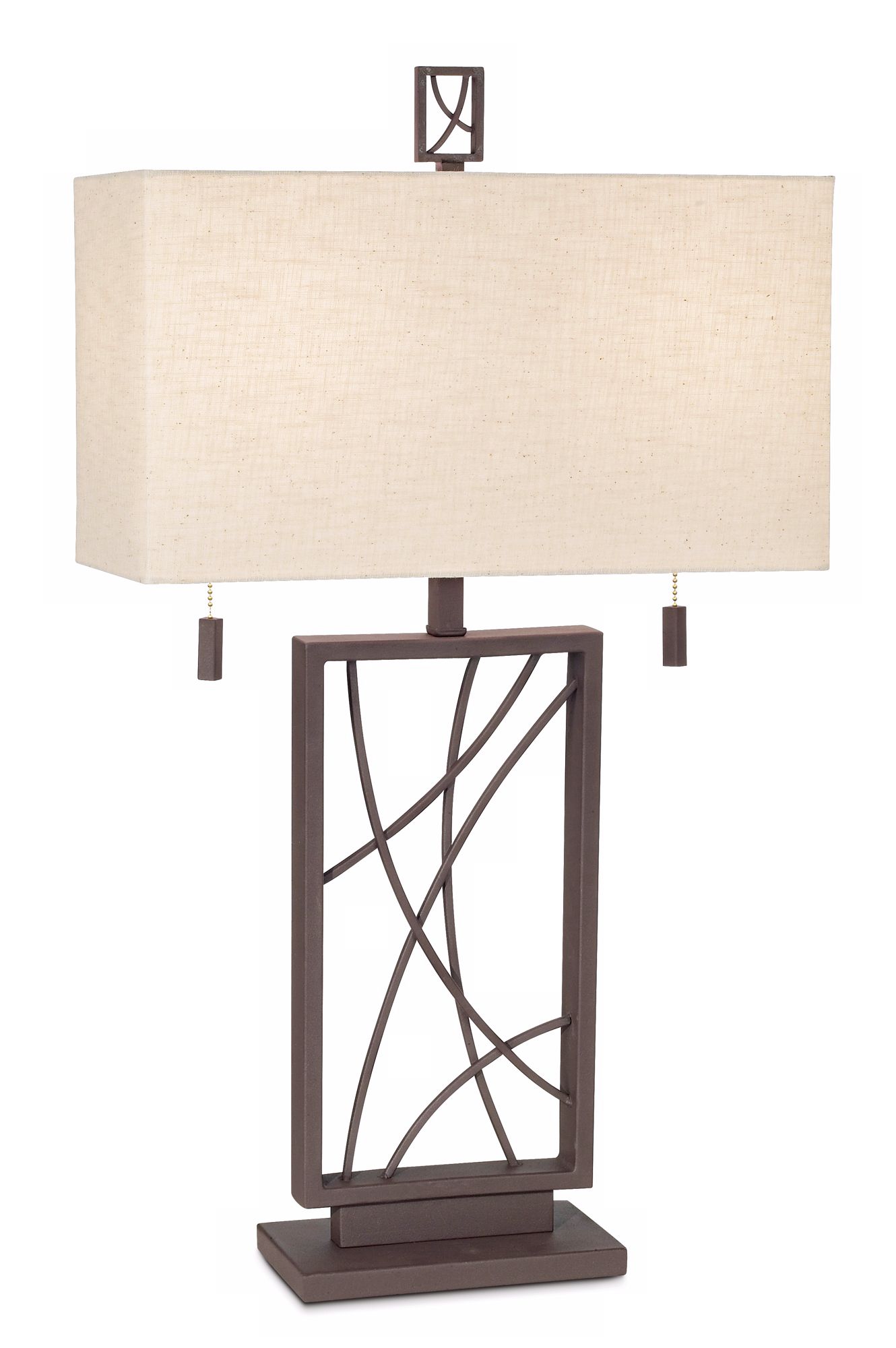 Crossroads Open Base Table Lamp by Franklin Iron Works P7473 Lamps