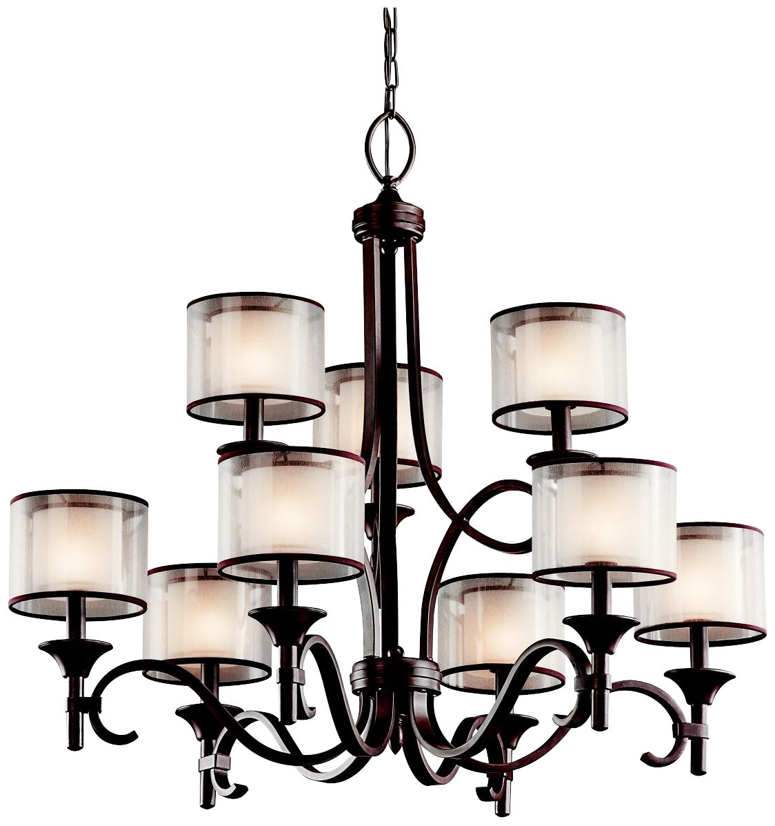 Kichler Lacey Mission Bronze 34 1/2" Wide Chandelier T0277 Lamps Plus