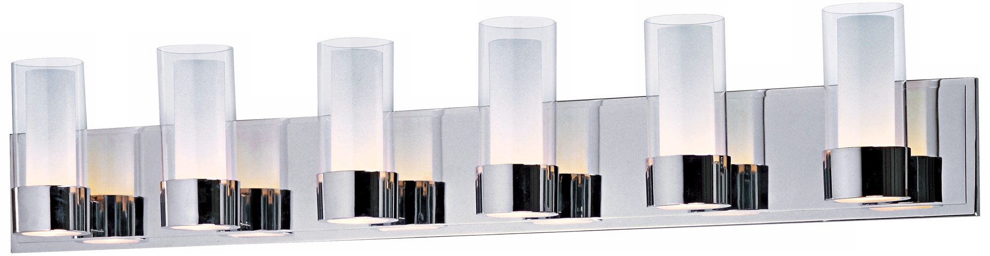 Maxim Silo Polished Chrome 6Light Bathroom Light Fixture T0828