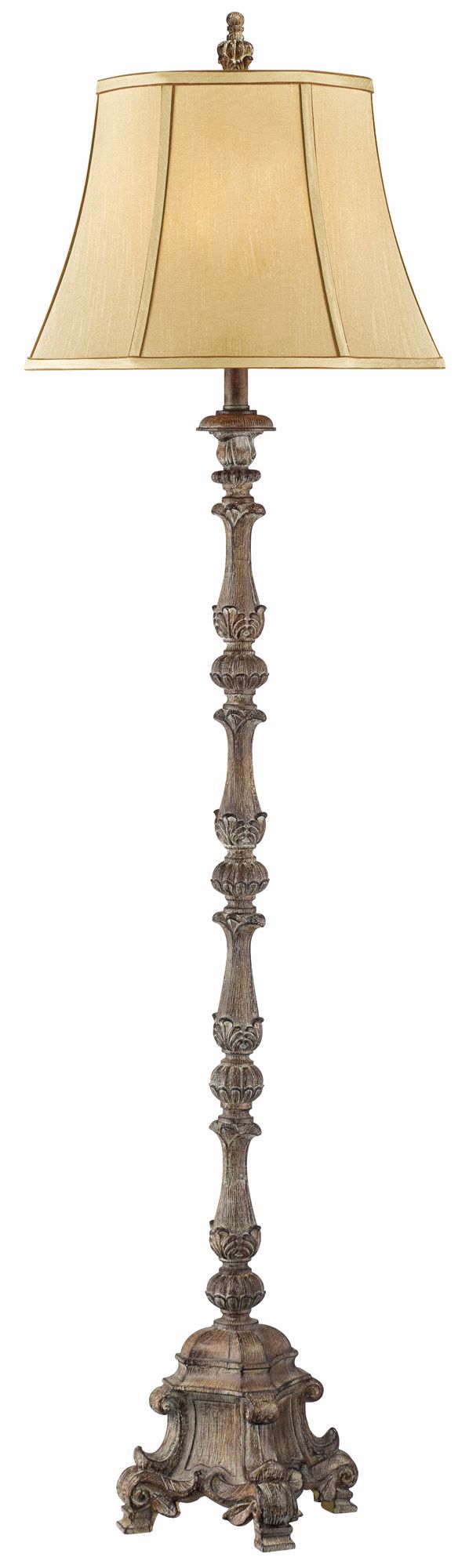 Beige French Candlestick Floor Lamp U0521 Lamps Plus