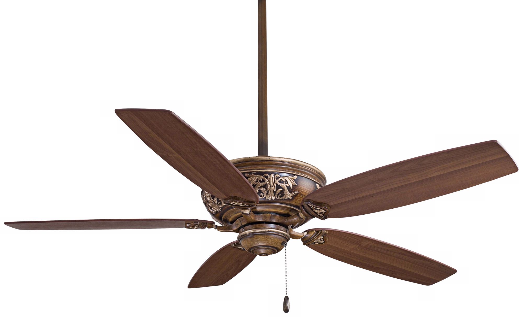 54" Minka Aire Classica Belcaro Walnut Finish Ceiling Fan U2847