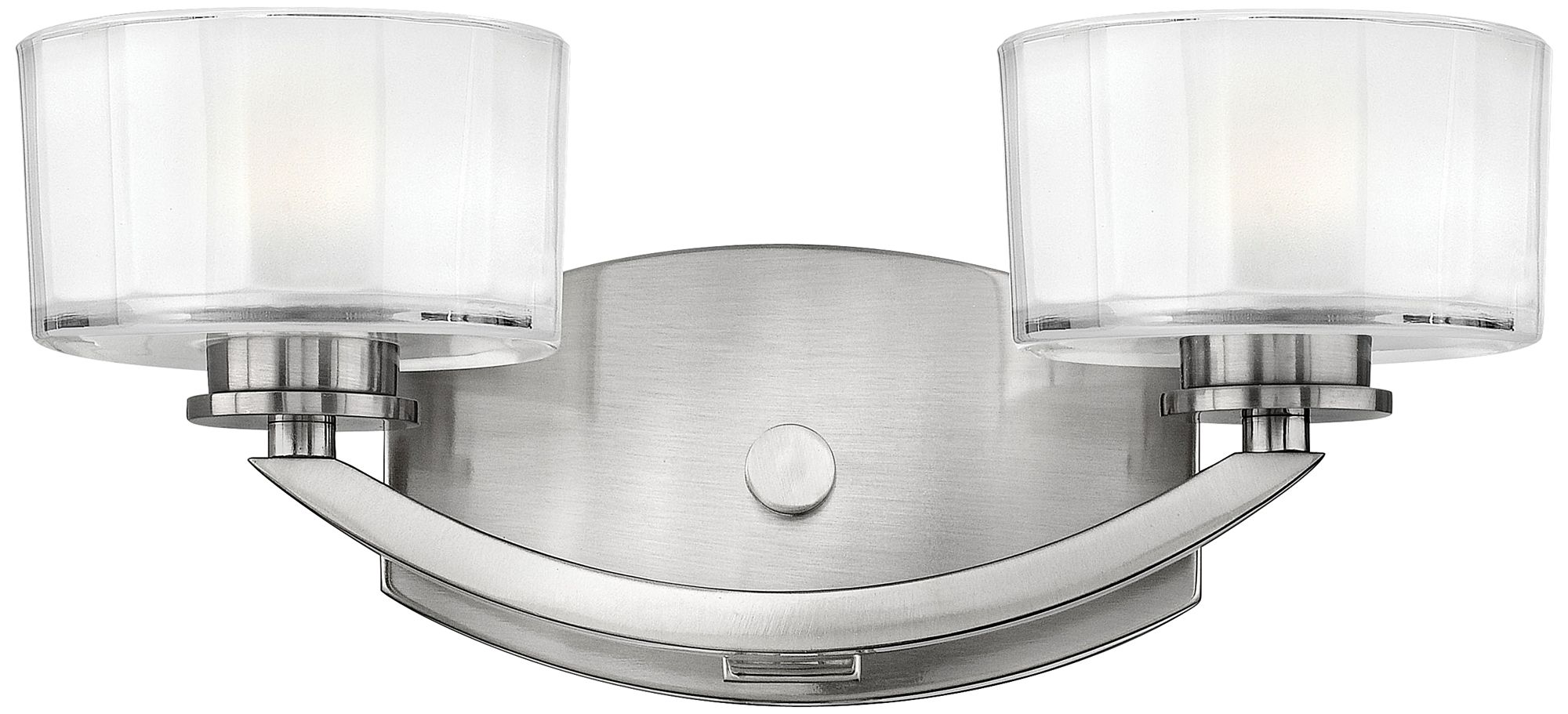 Hinkley Meridian 14" Wide Brushed Nickel Bathroom Light V1797