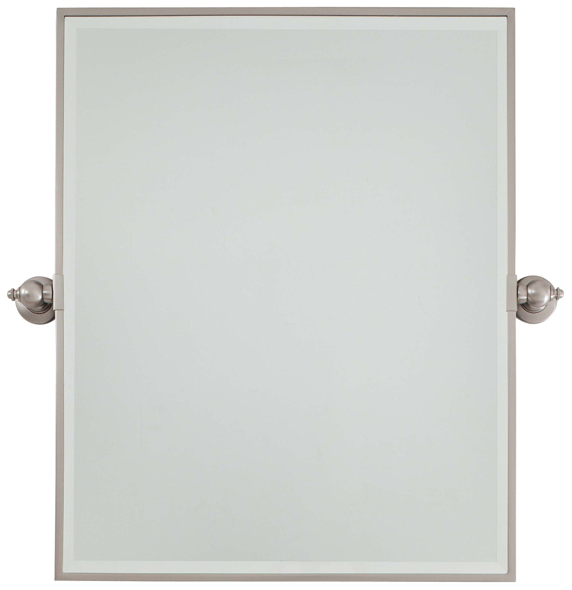 Minka 30" High XL Brushed Nickel Bathroom Wall Mirror V2154 Lamps Plus