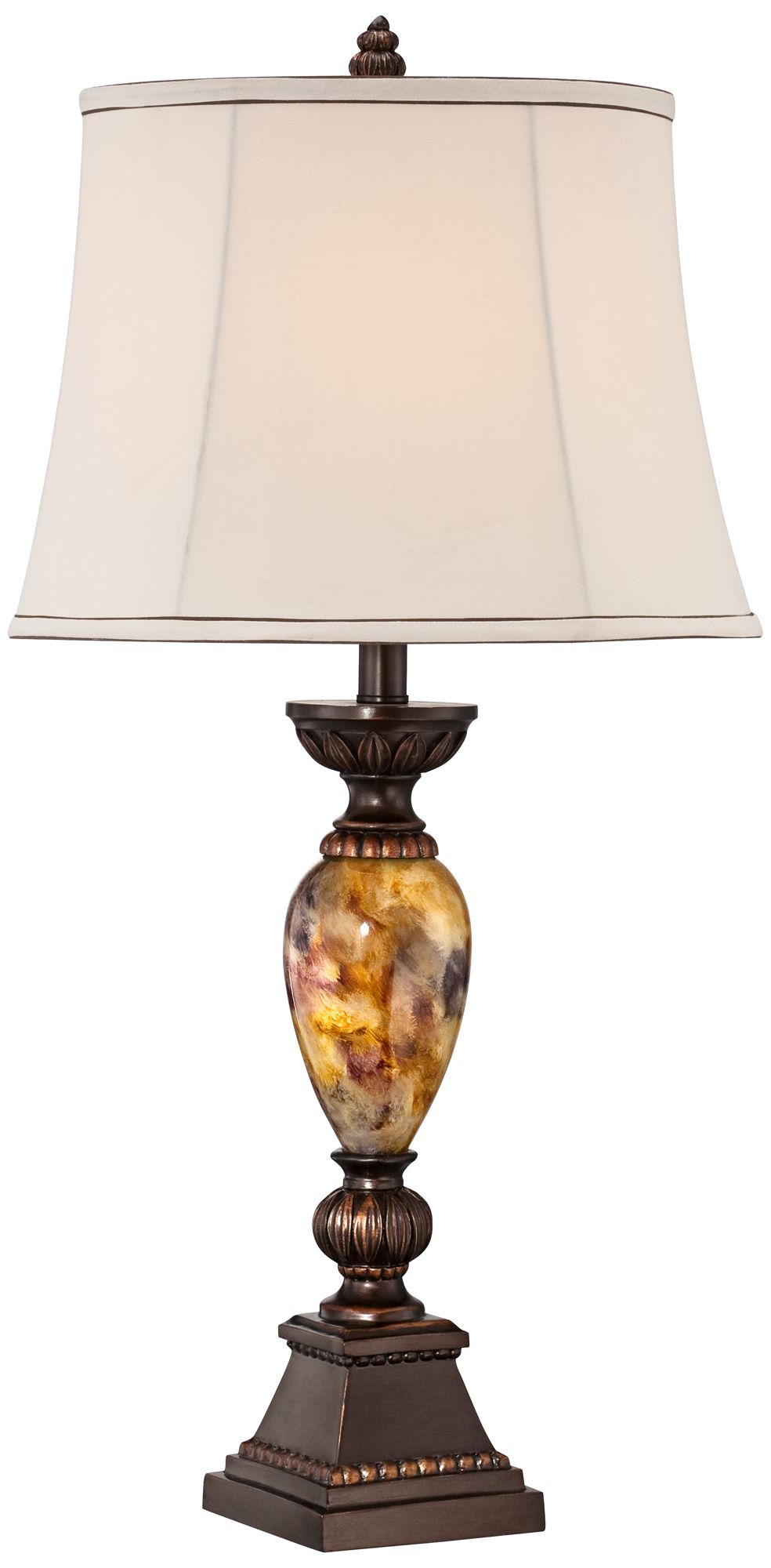 Kathy Ireland Home Mulholland 30" Marbleized Table Lamp W6543