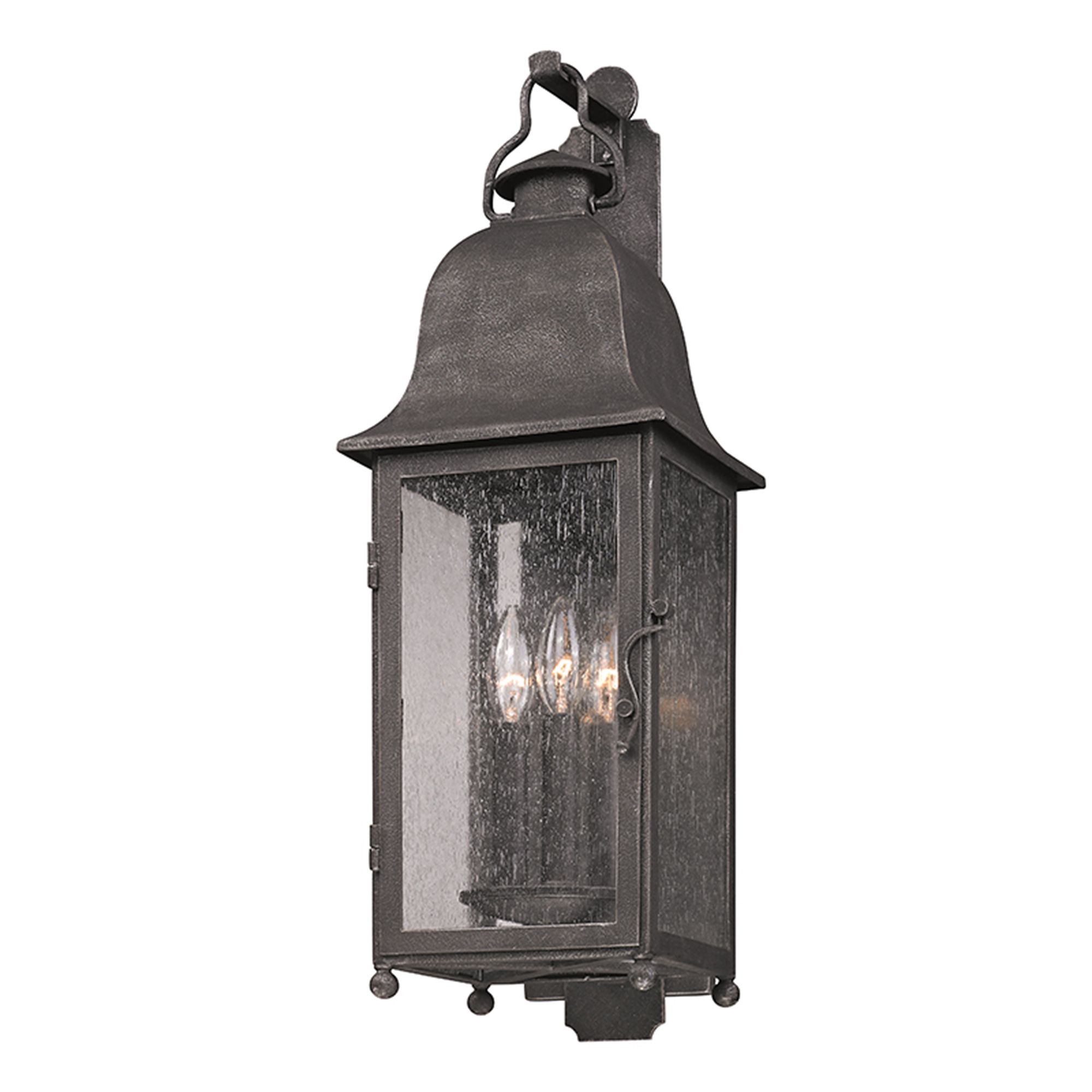 Larchmont 25" High Outdoor Aged Pewter Wall Light W9874 Lamps Plus