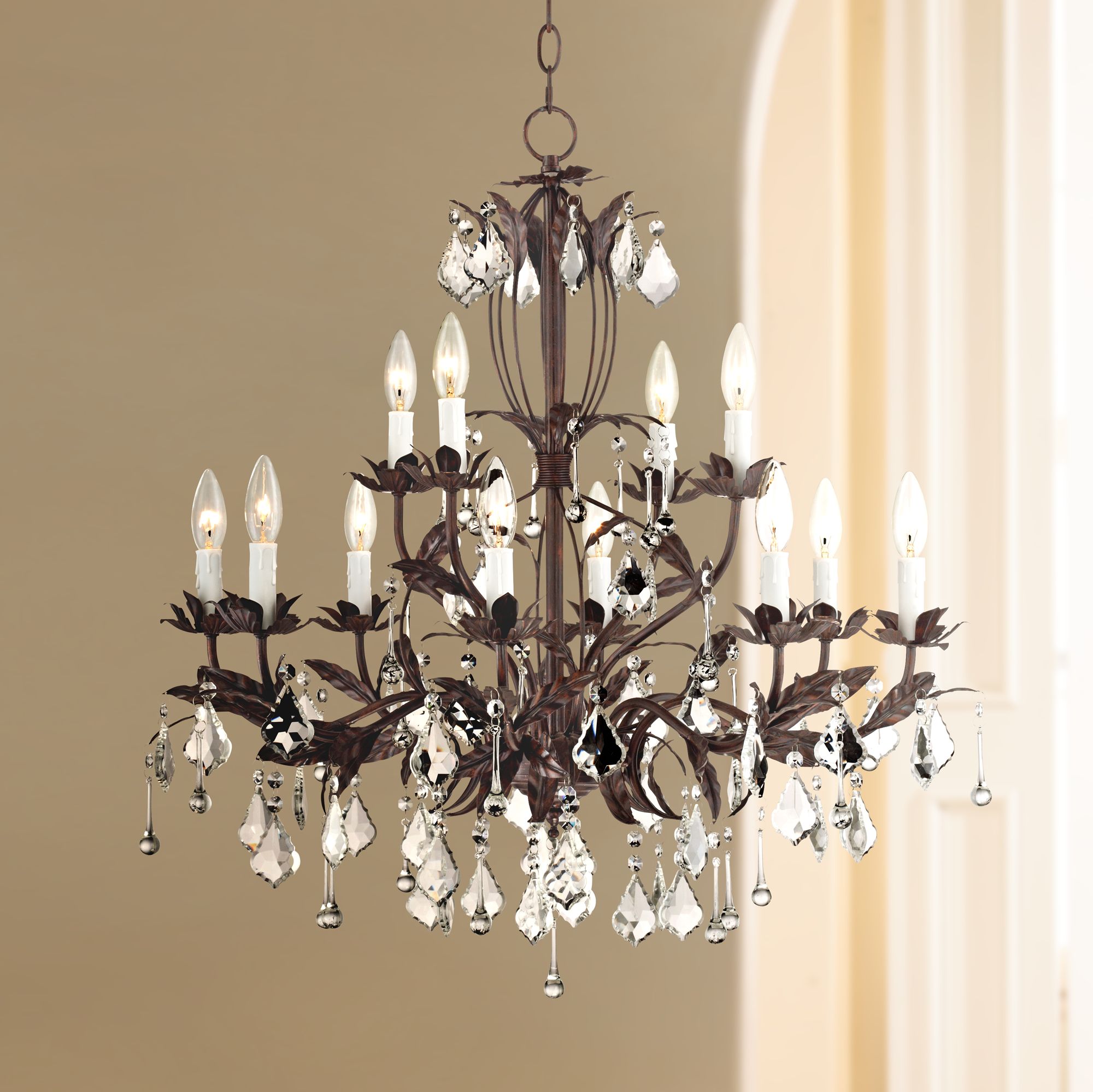 Kathy Ireland Venezia 12Light 28" Wide Bronze Chandelier eBay