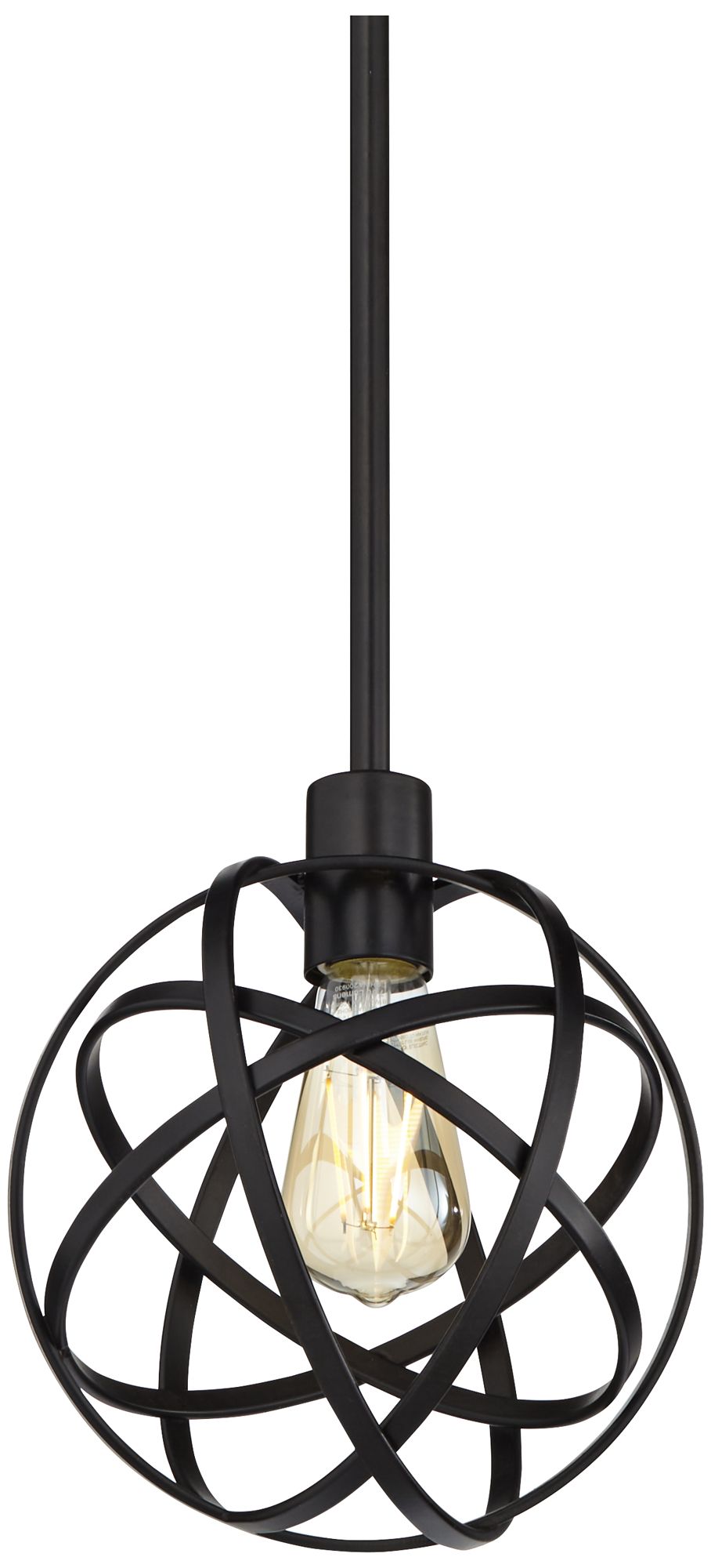 Industrial Atom 8" Wide LED Edison Bulb MiniPendant Light Y2293